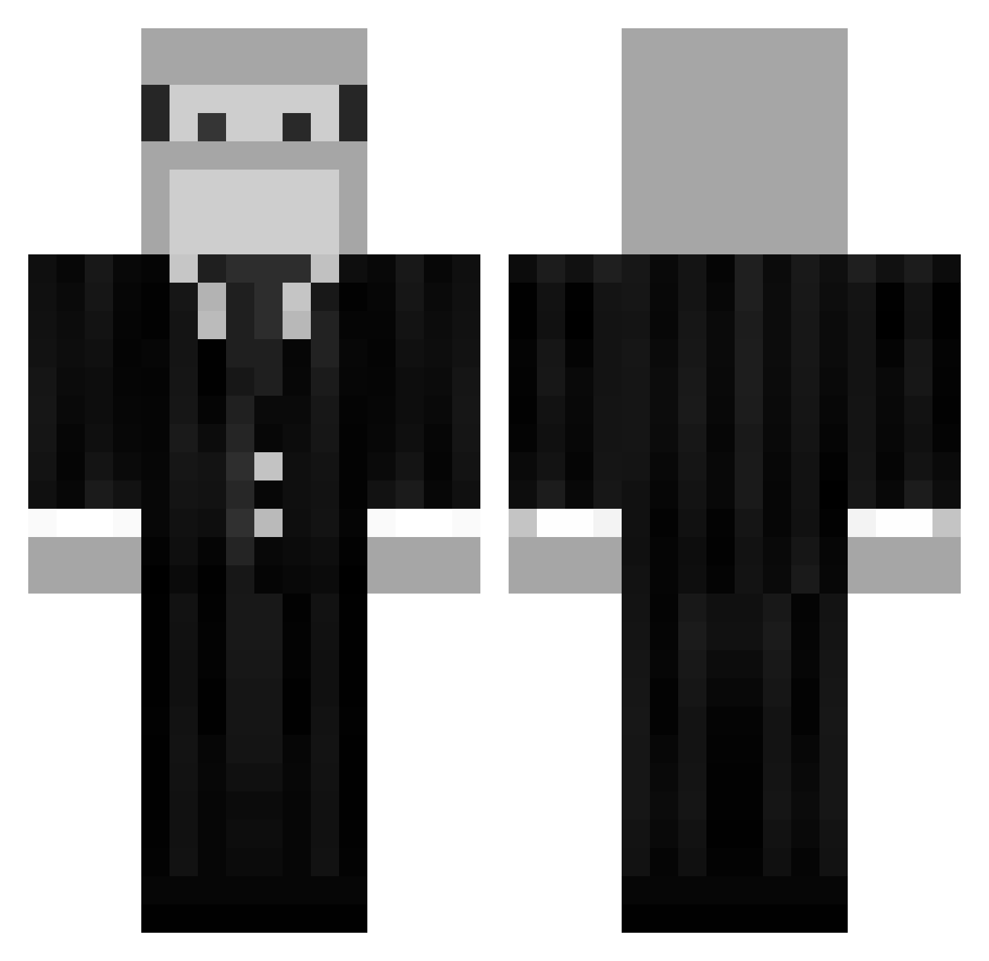 Polik_Pes Minecraft skin, front and back view