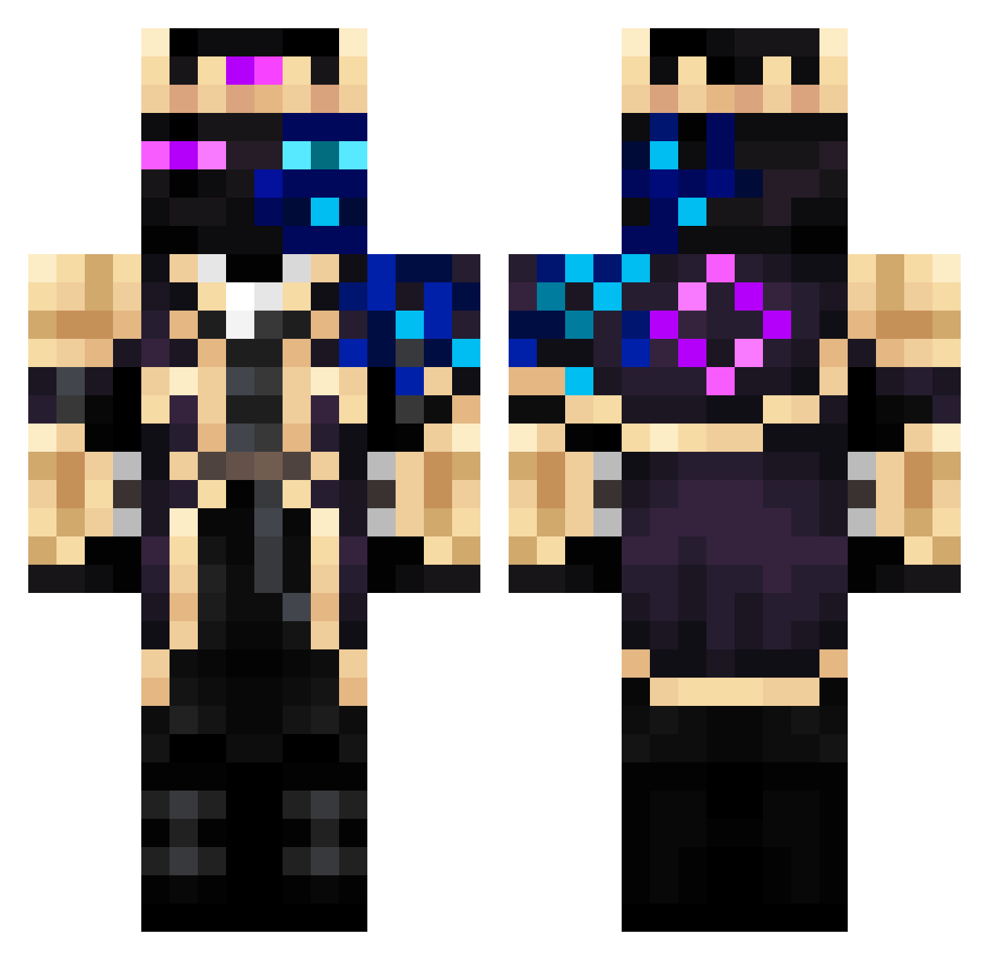 illi_games Minecraft skin, front and back view