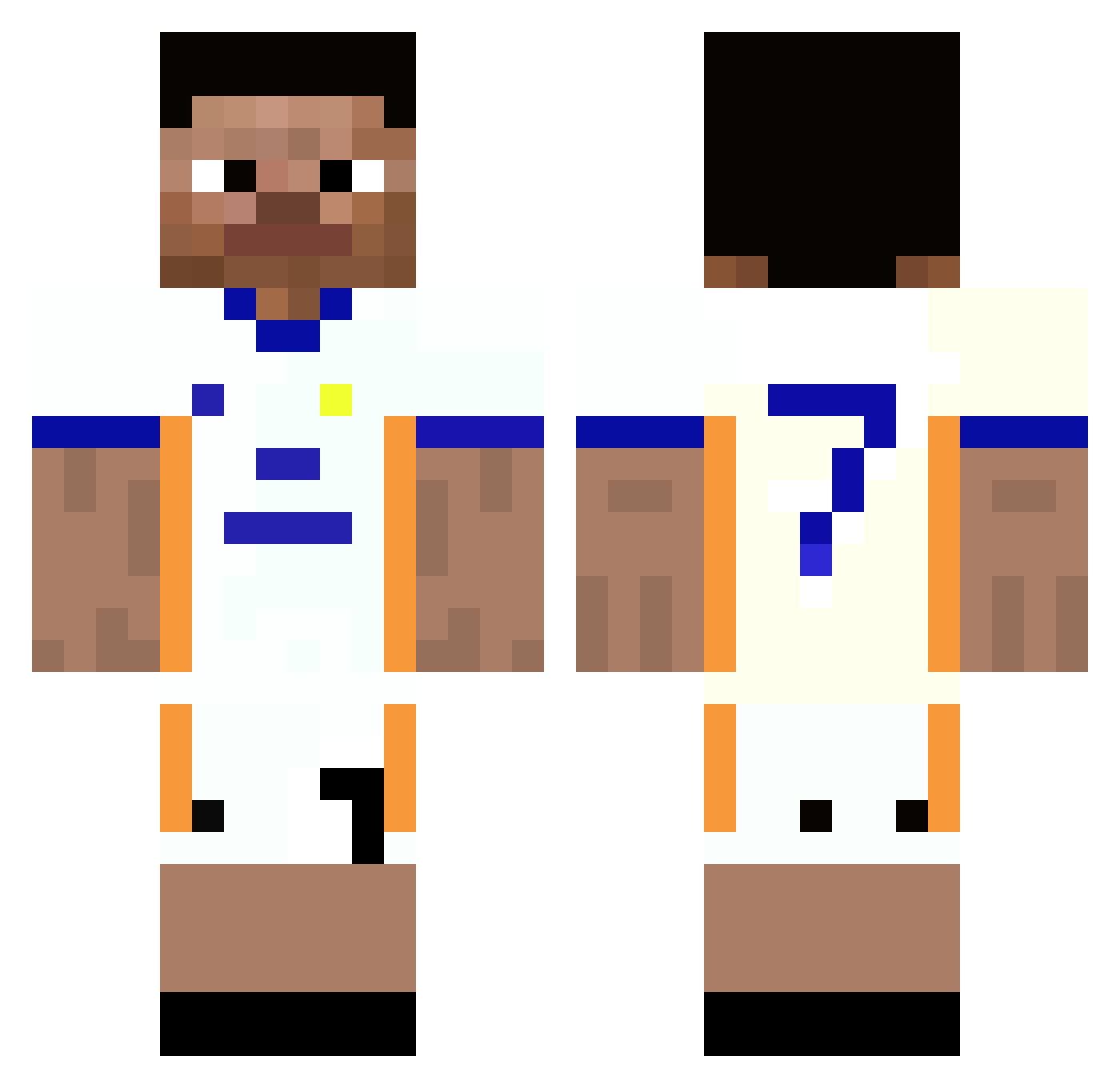 Un_2 Minecraft skin, front and back view
