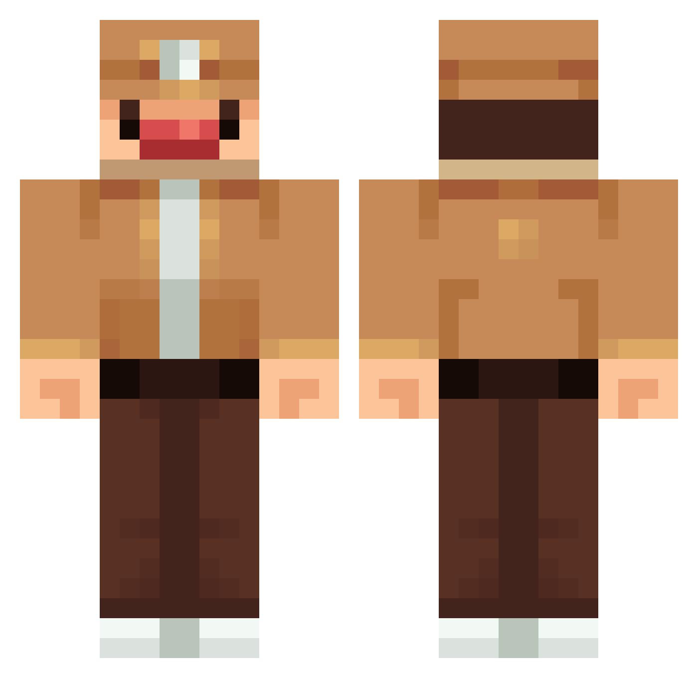 seanfletchr Minecraft skin, front and back view