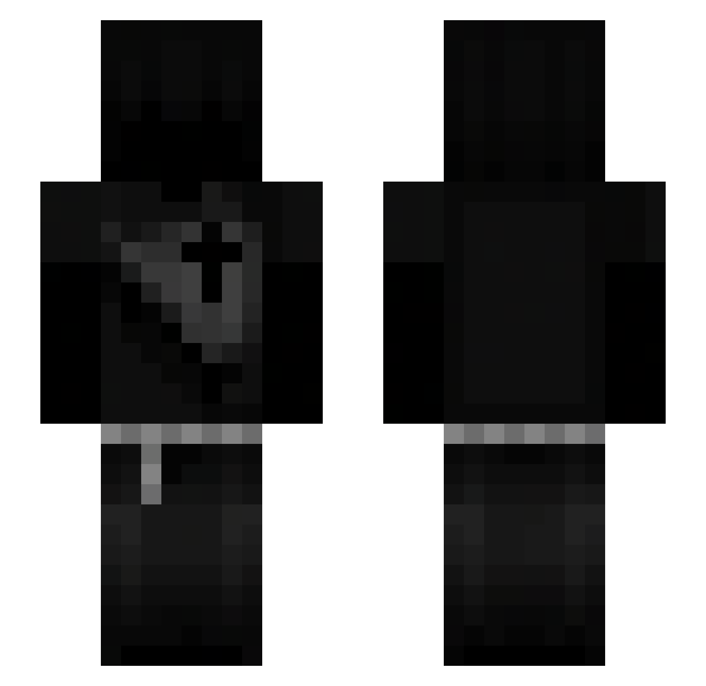 dersohns Minecraft skin, front and back view