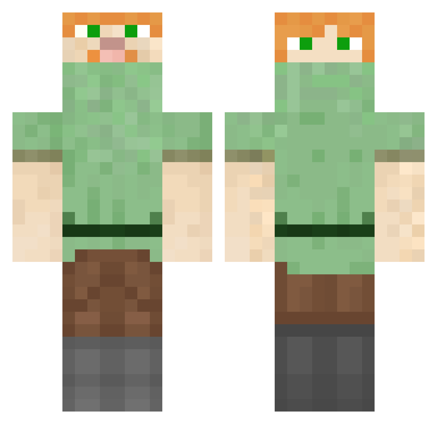 MrStealYourBot4 Minecraft skin, front and back view