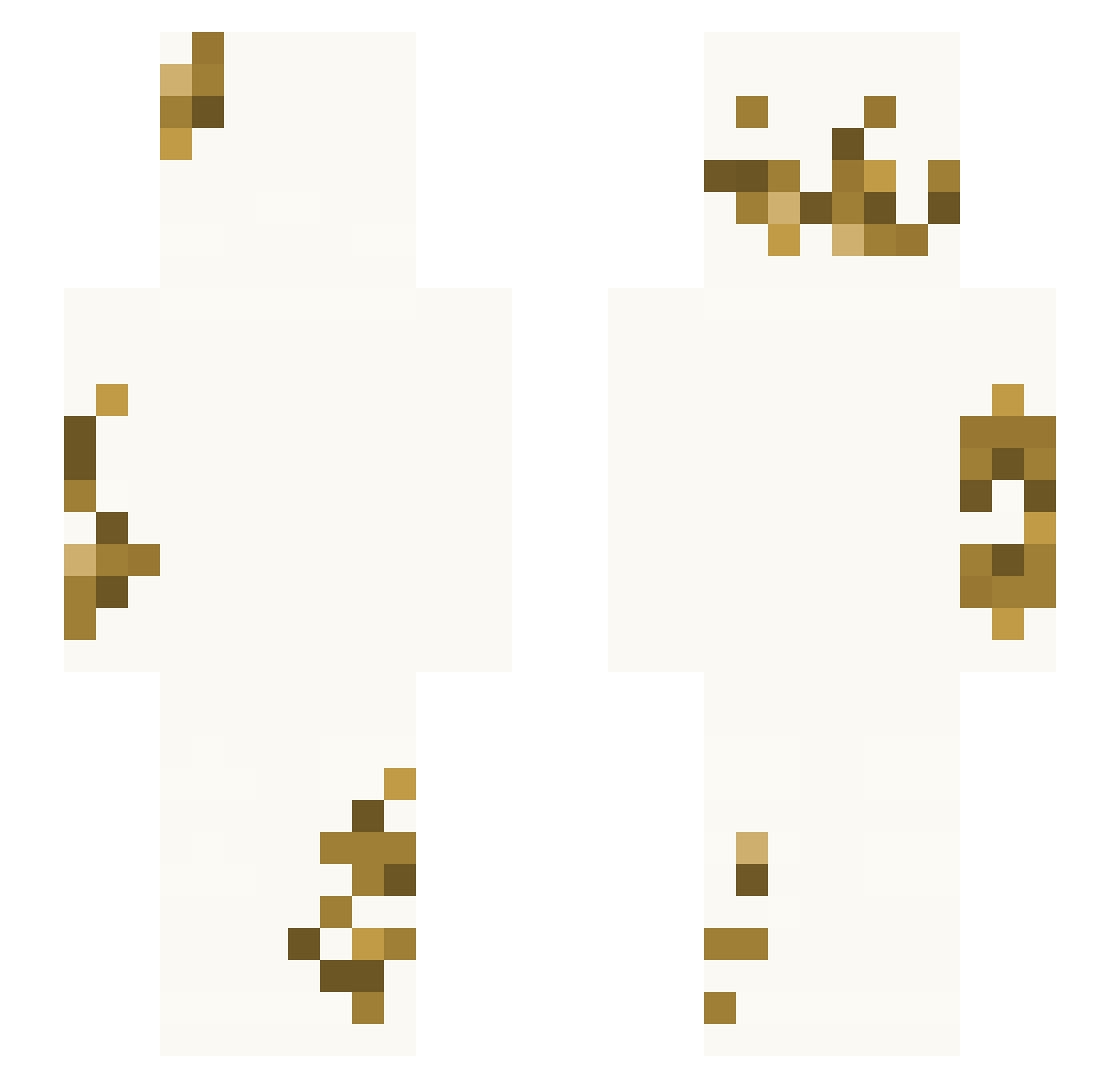 Scinzo17 Minecraft skin, front and back view