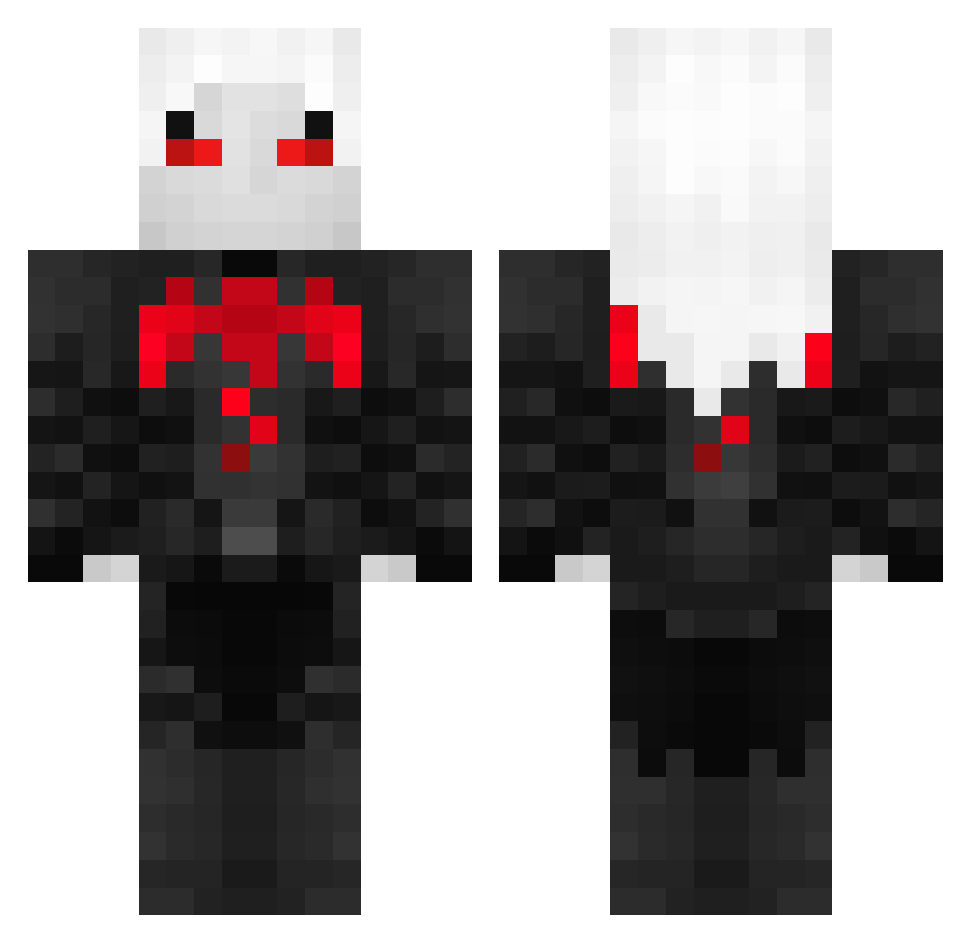 diamonn Minecraft skin, front and back view