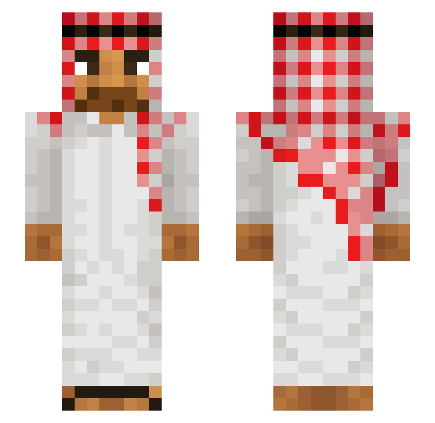 Erkkari_ Minecraft skin, front and back view