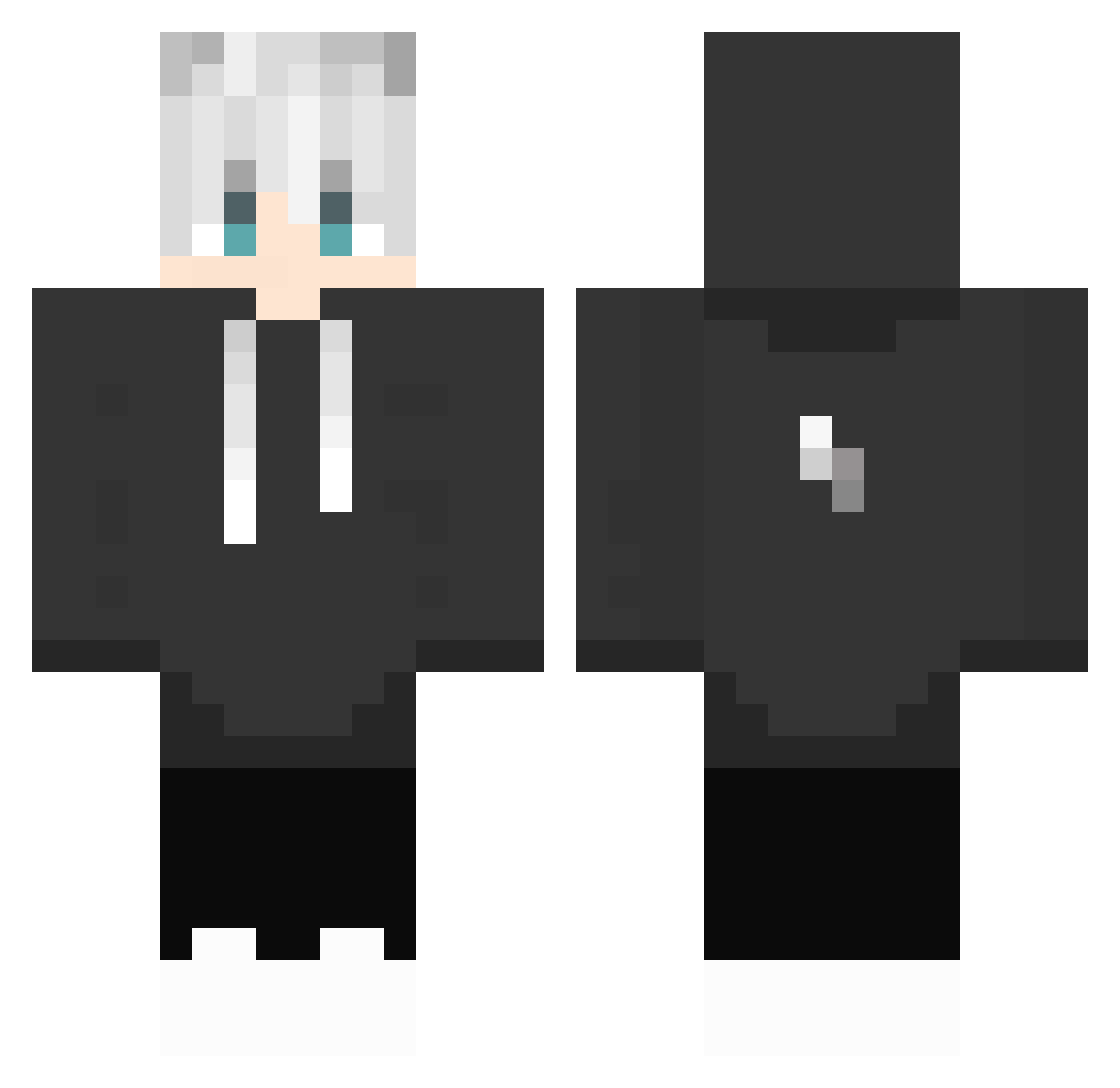 Sand_1 Minecraft skin, front and back view