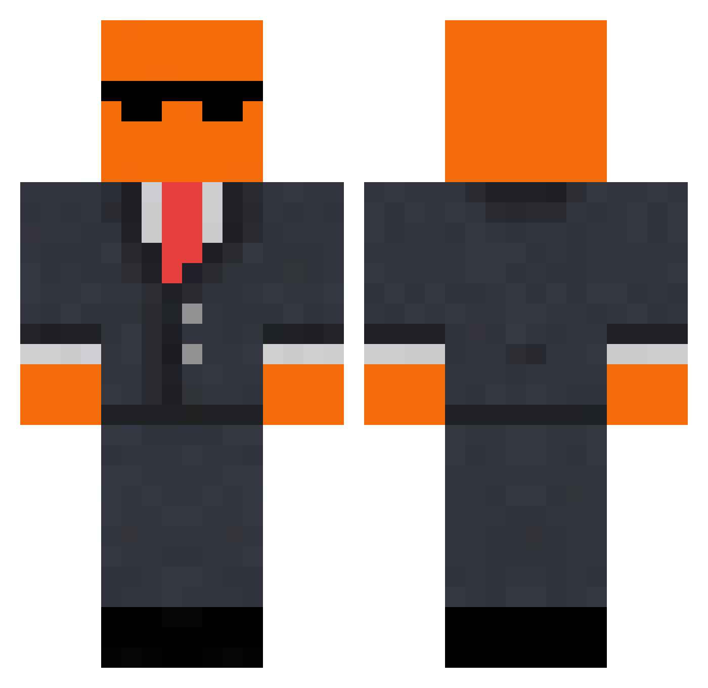 Orangensaft94 Minecraft skin, front and back view