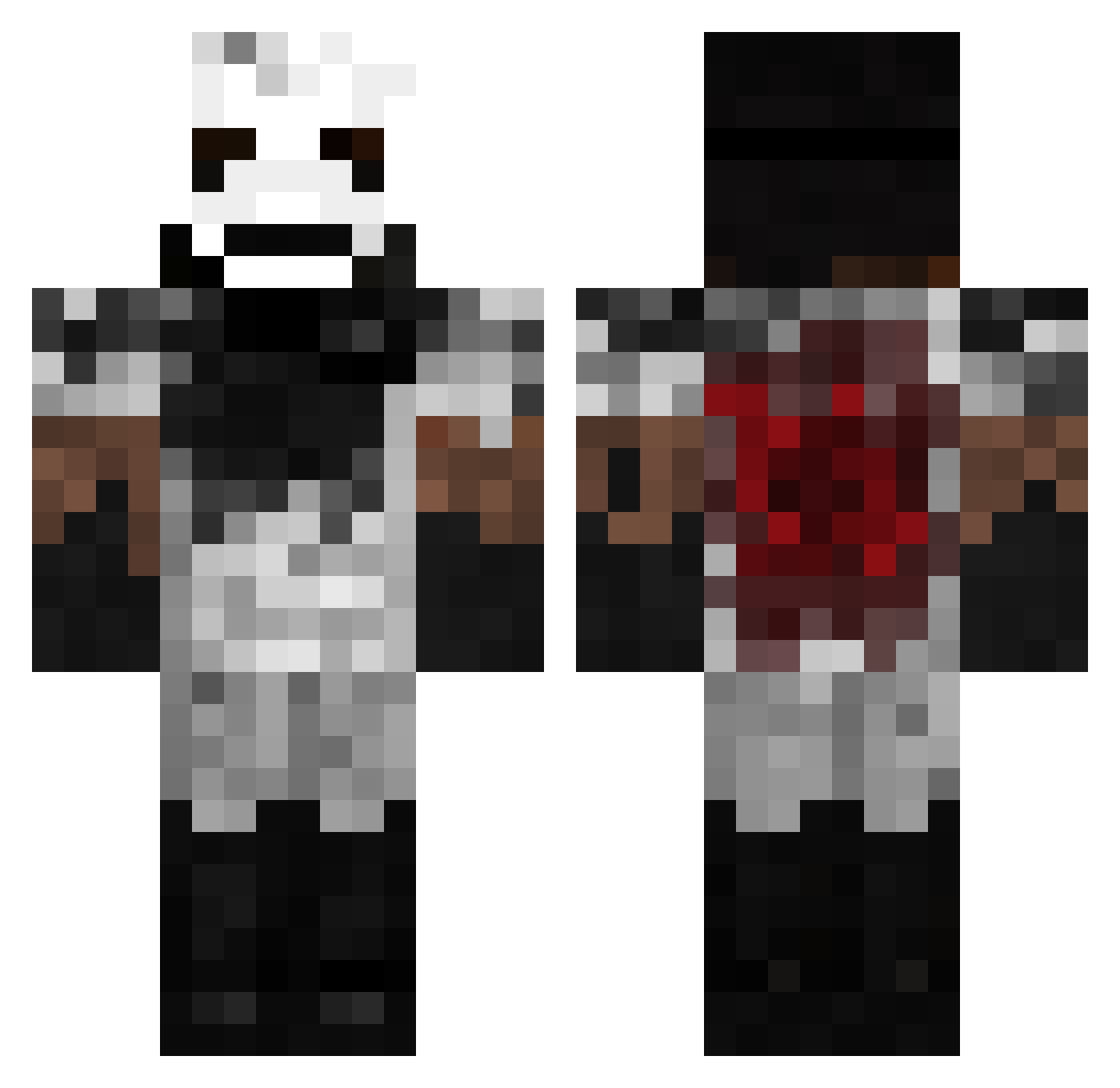 Oceanofmuggies Minecraft skin, front and back view