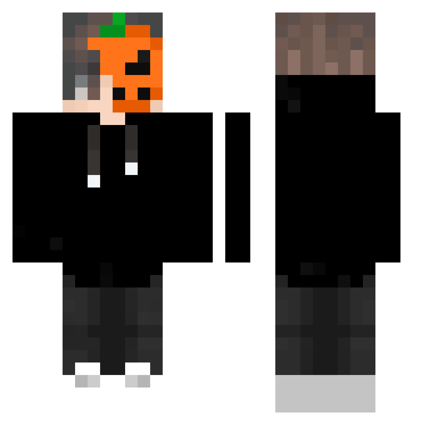 Diogoluz235 Minecraft skin, front and back view