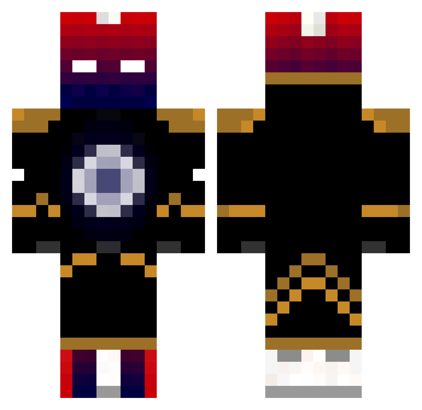 PRONGS7279 Minecraft skin, front and back view