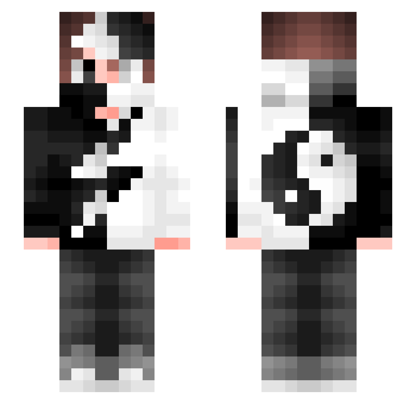 King_Arif Minecraft skin, front and back view
