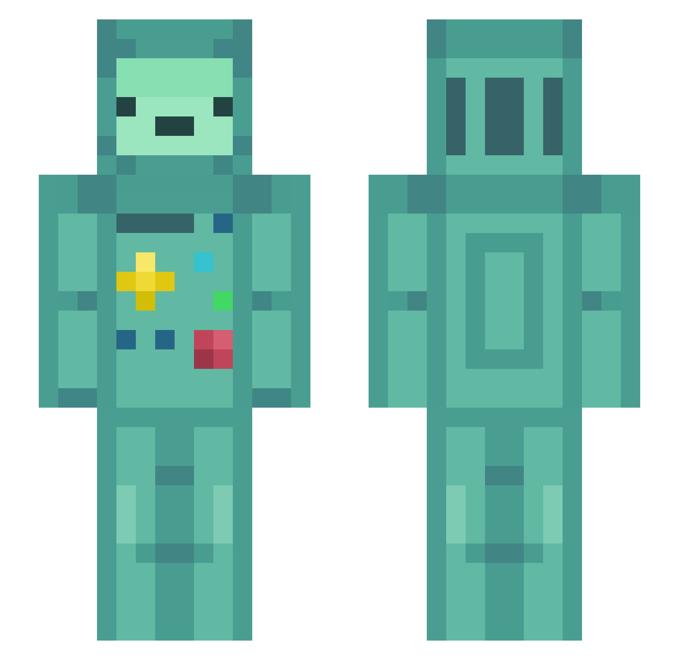 ReGuen11 Minecraft skin, front and back view