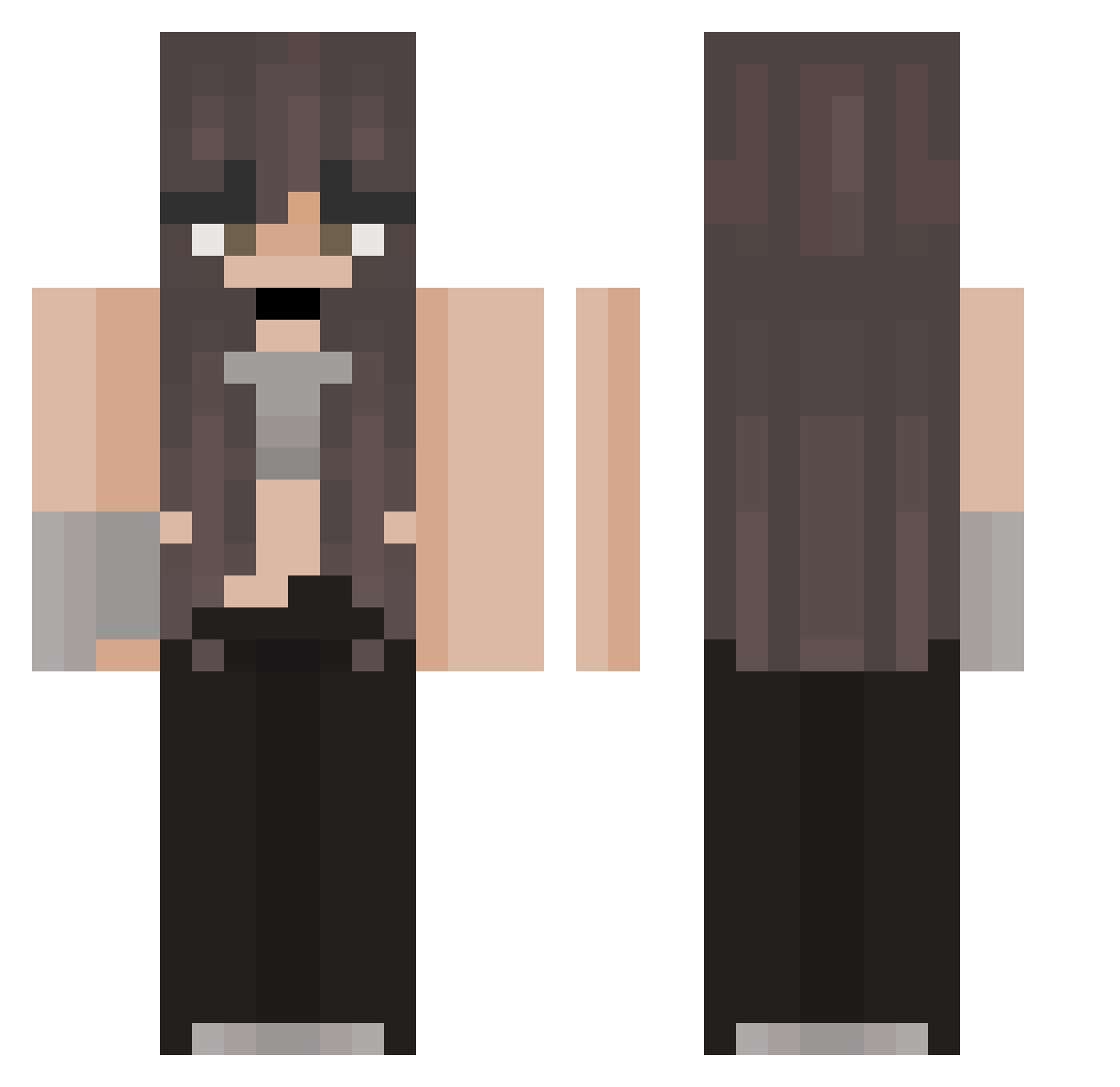 hYp3r_Plays Minecraft skin, front and back view