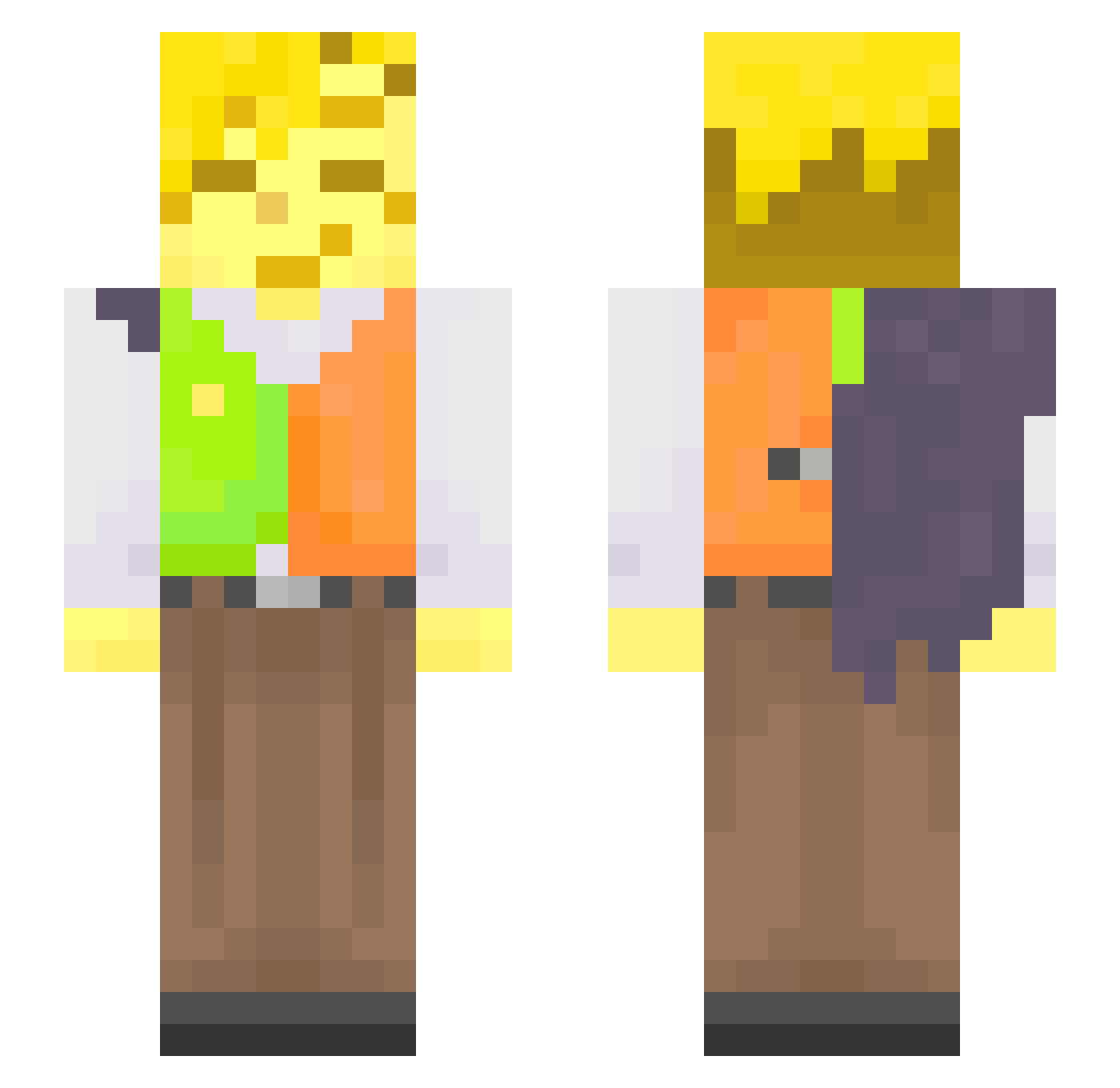 dcap2014 Minecraft skin, front and back view