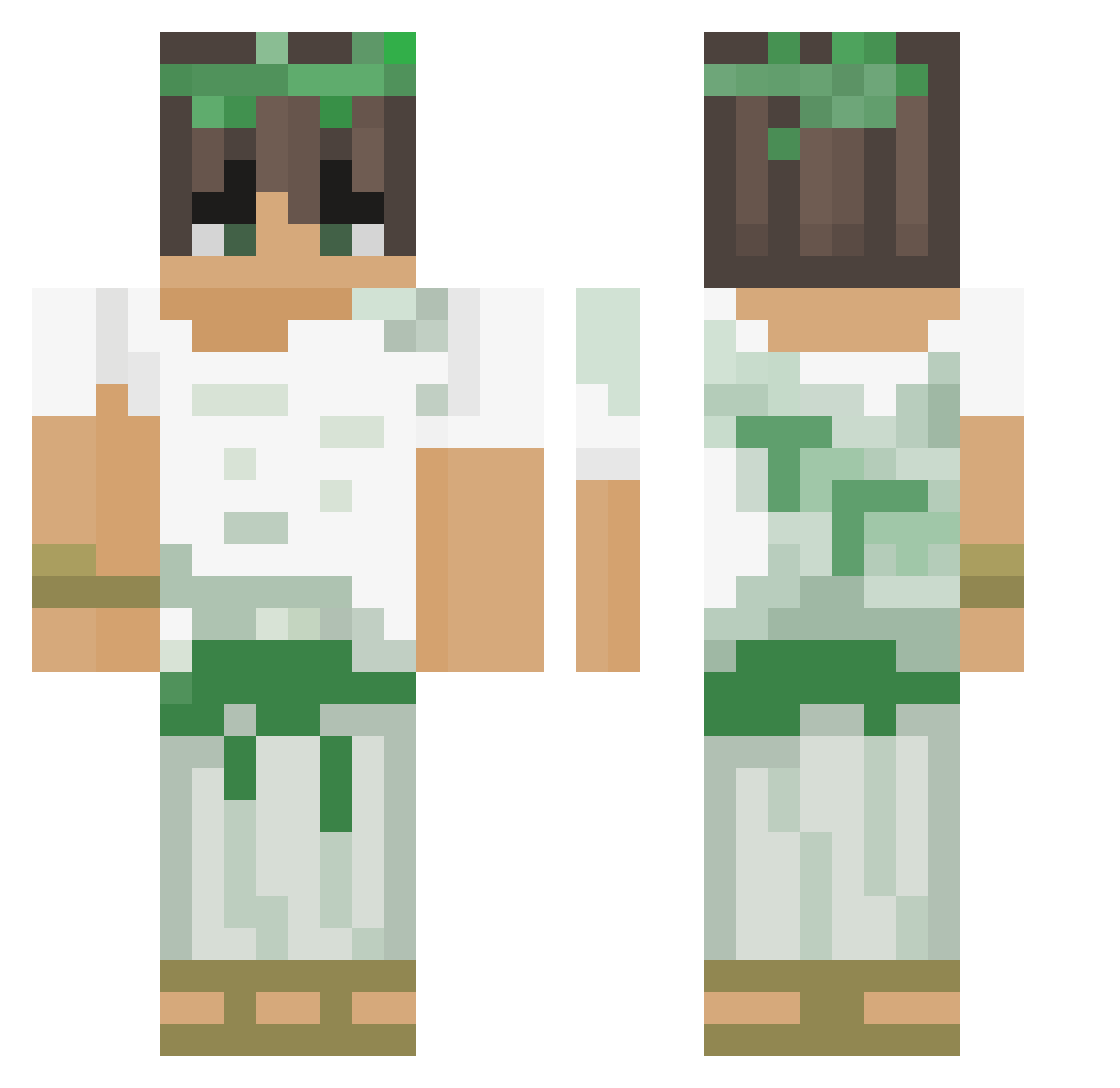 L3____ Minecraft skin, front and back view