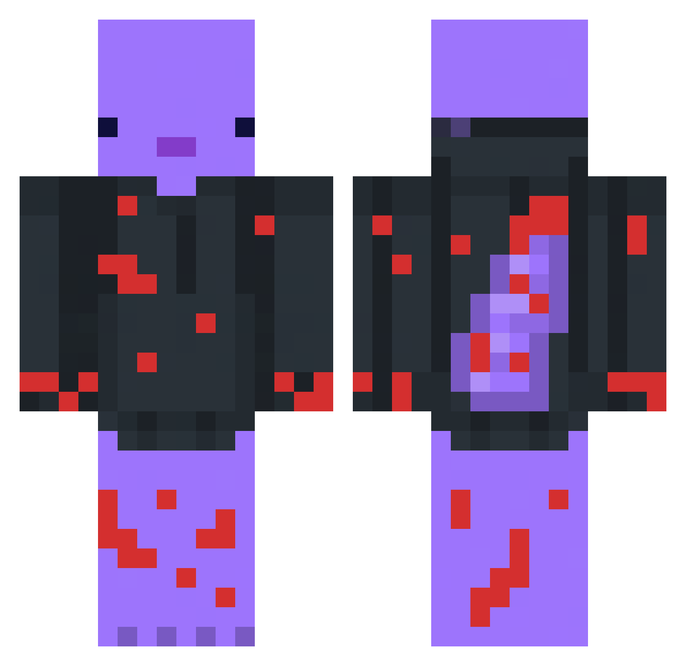 TheBro Minecraft skin, front and back view