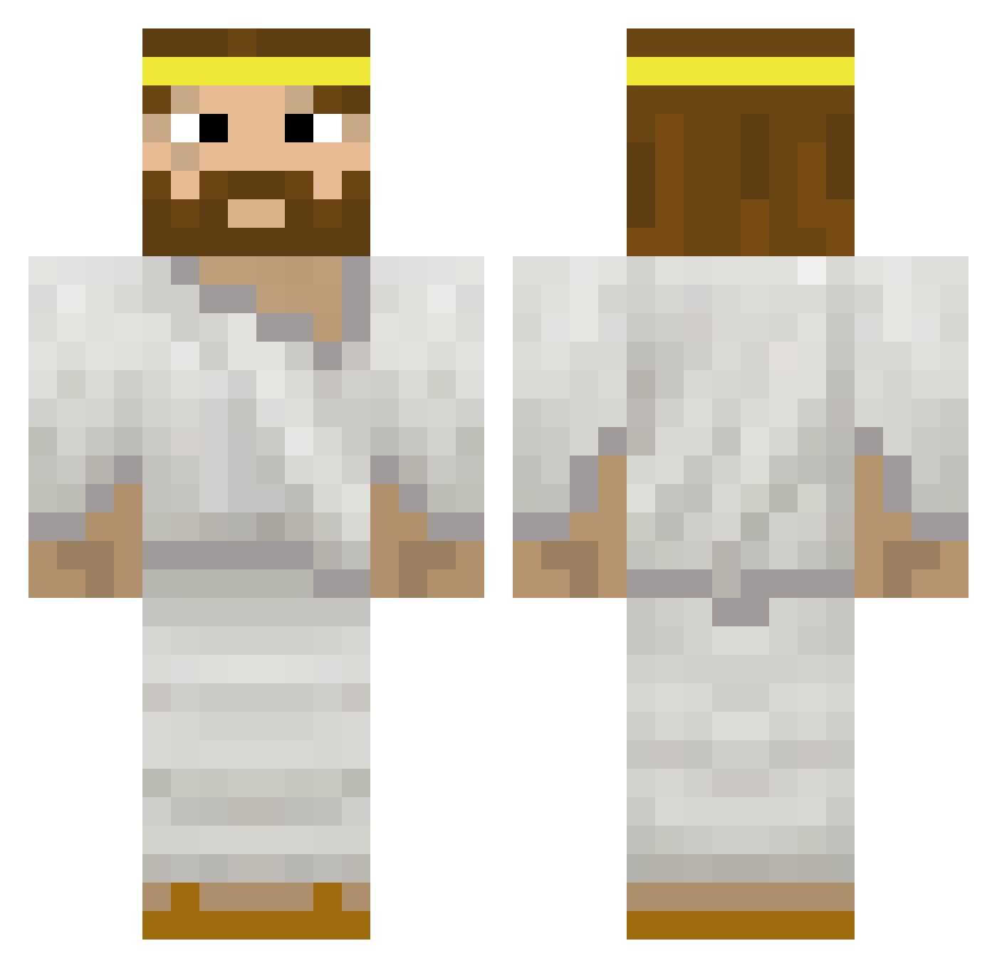 O_way Minecraft skin, front and back view