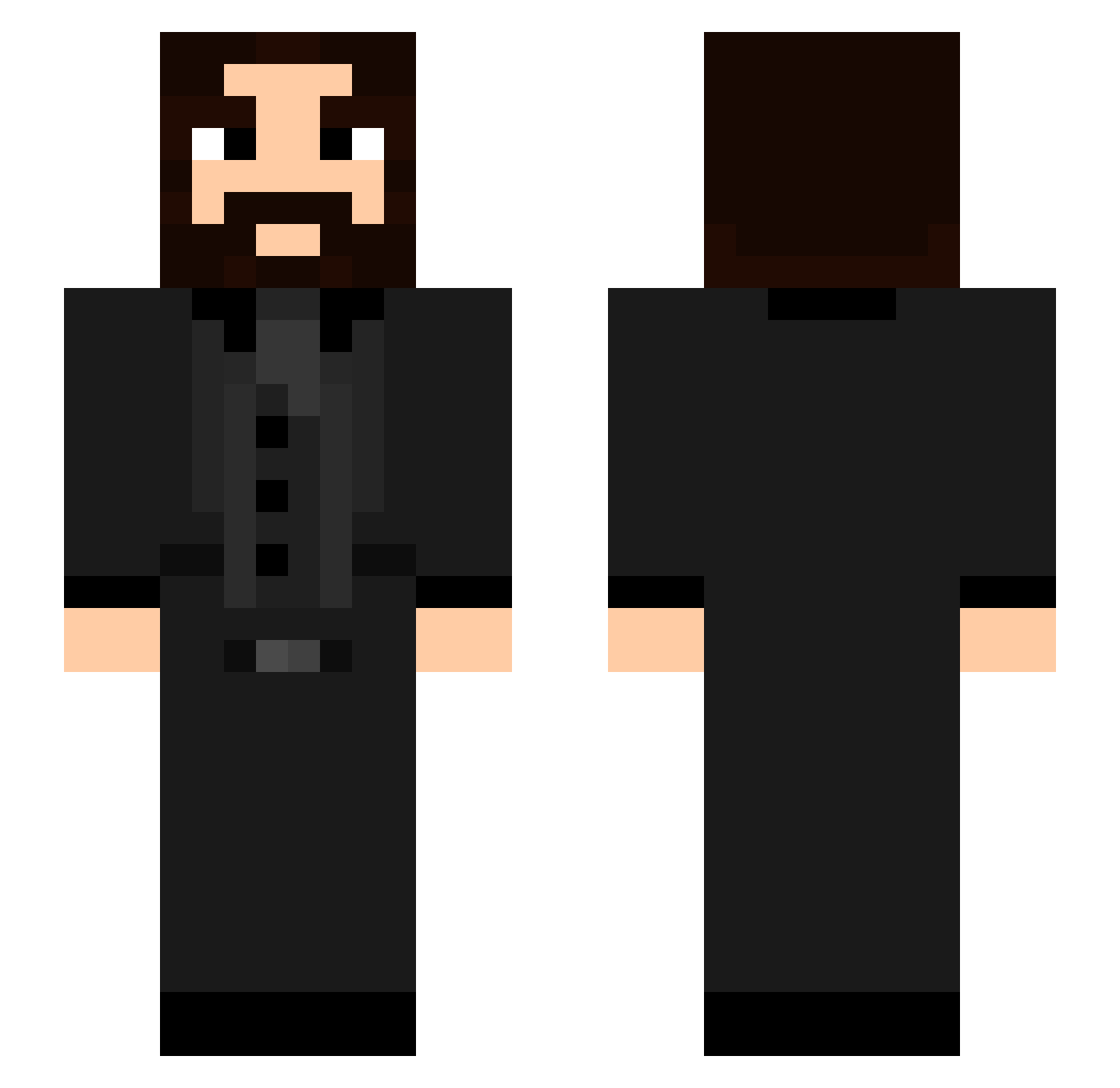 Falkenderan Minecraft skin, front and back view