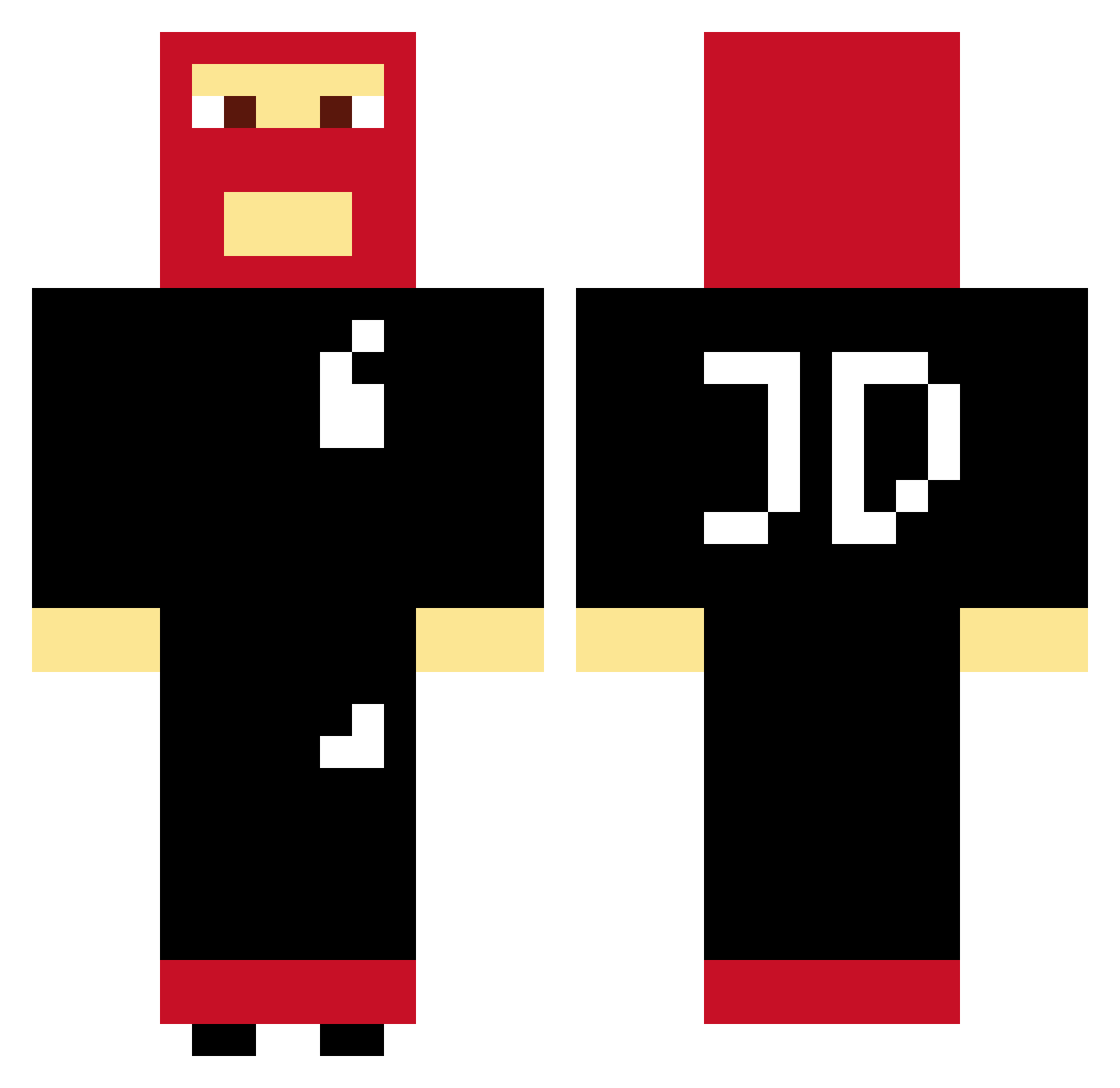 Adri_Anek Minecraft skin, front and back view