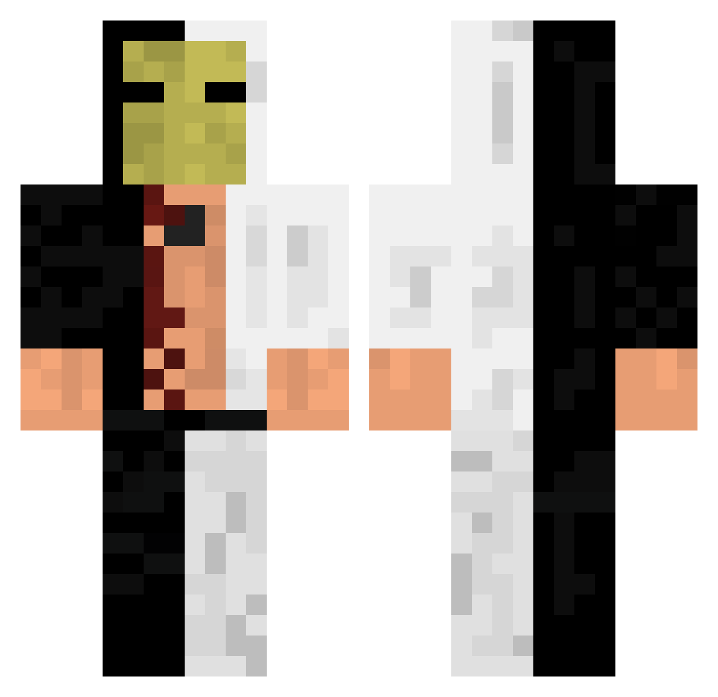 Kaique22 Minecraft skin, front and back view