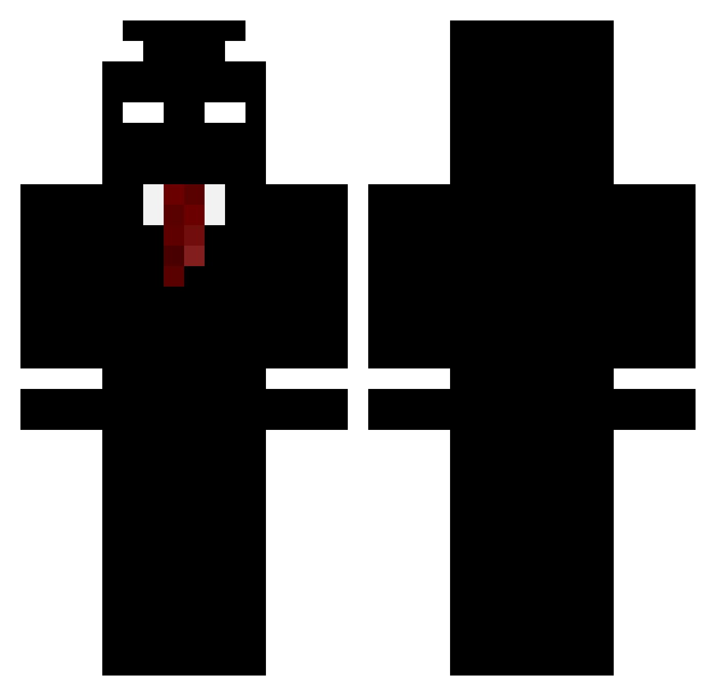 vangancrixx Minecraft skin, front and back view