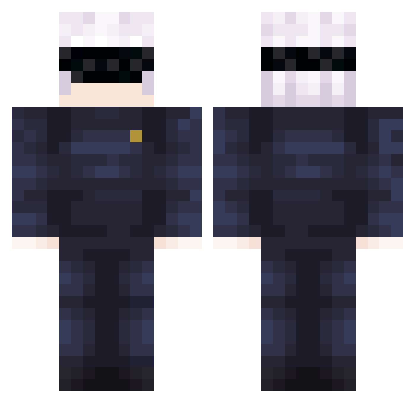 Spirit01234 Minecraft skin, front and back view