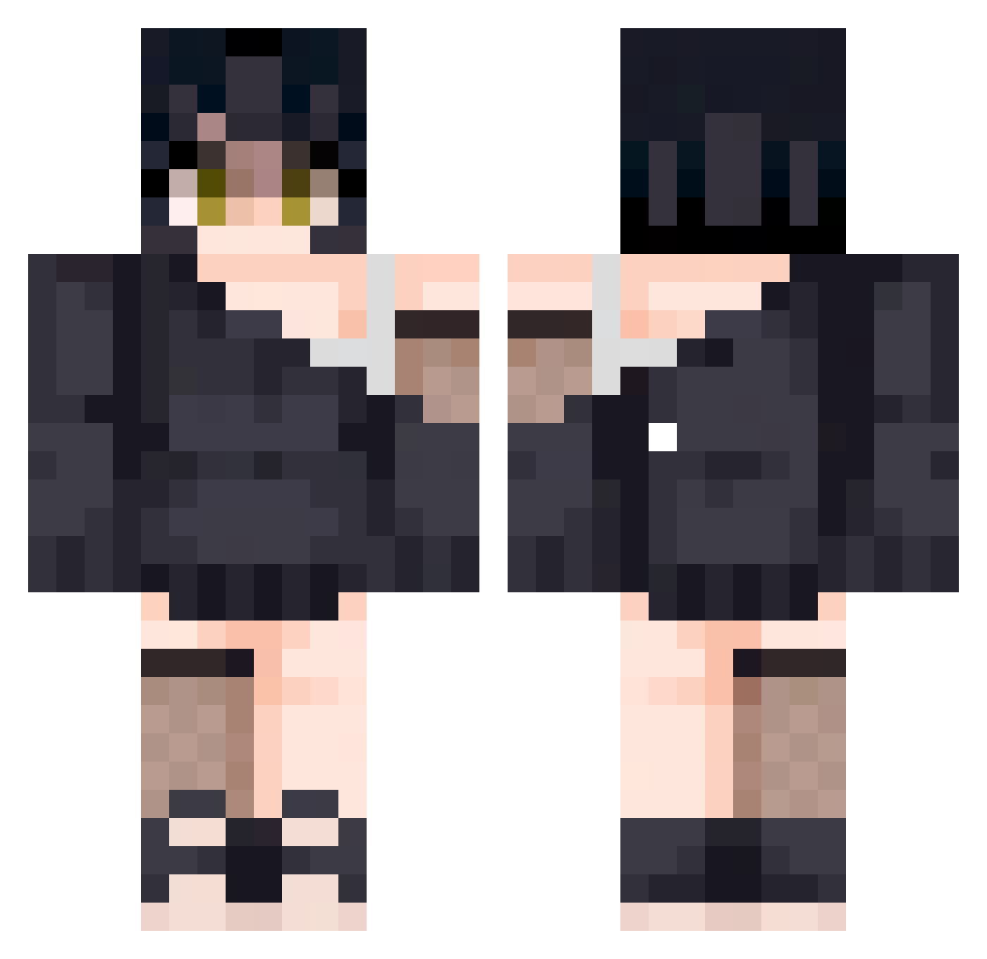 clairegolden4 Minecraft skin, front and back view