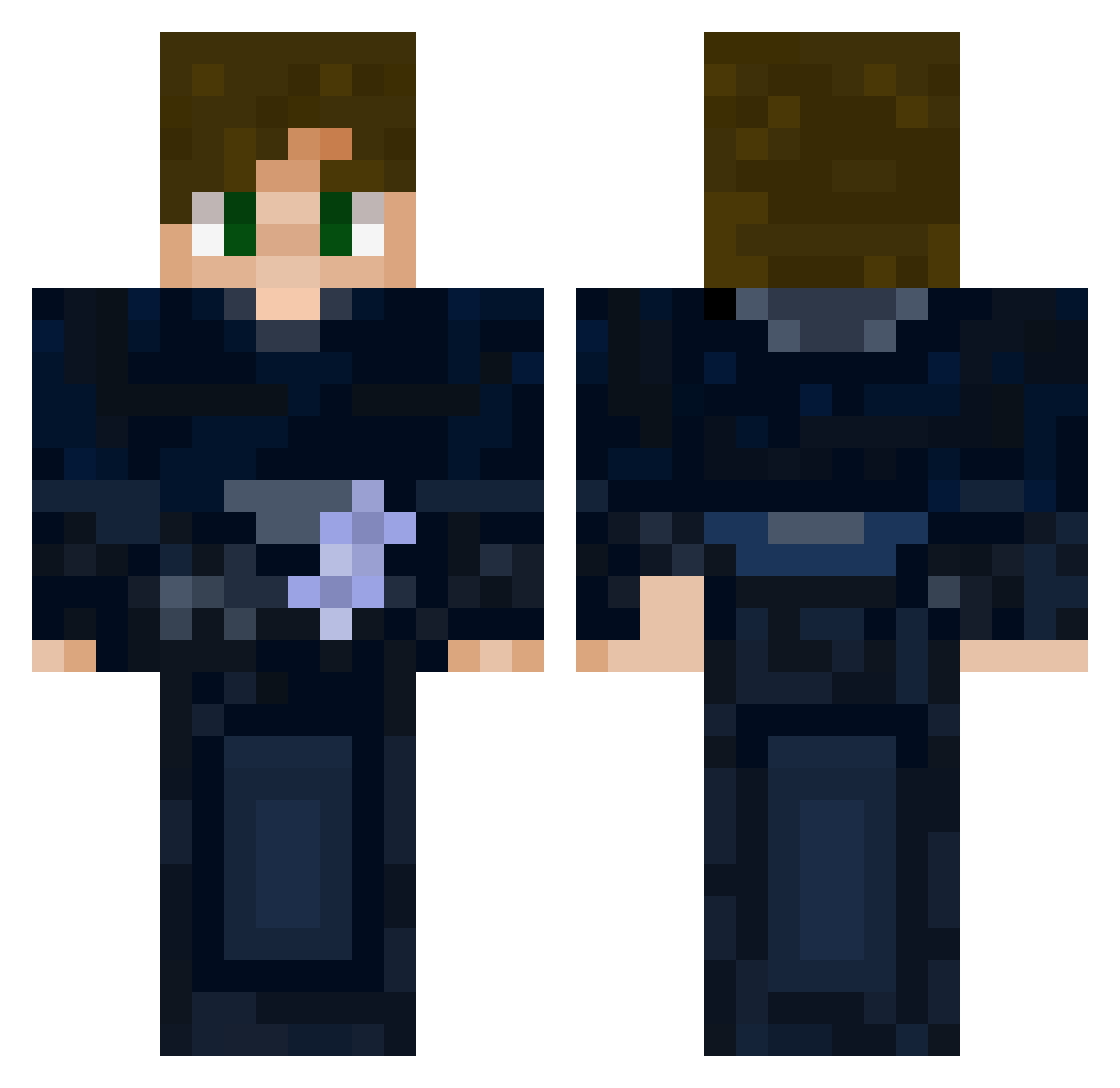 Dhenox_ Minecraft skin, front and back view