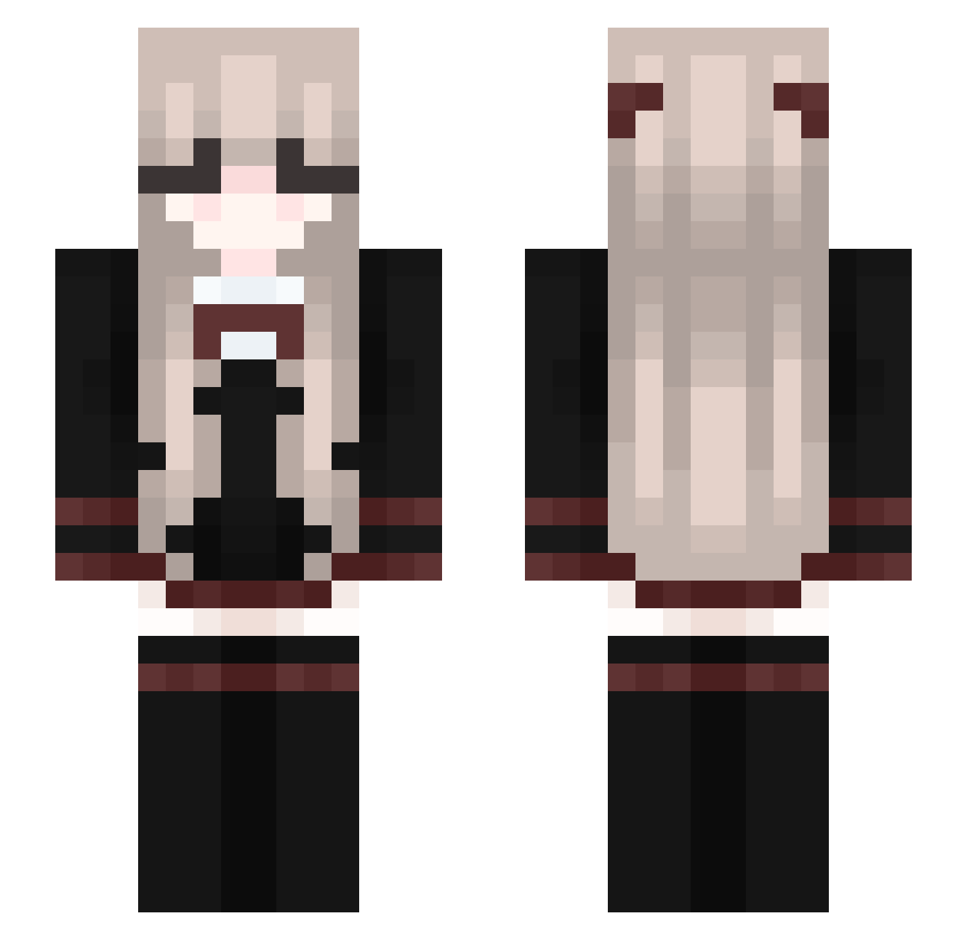 sunnymarii Minecraft skin, front and back view
