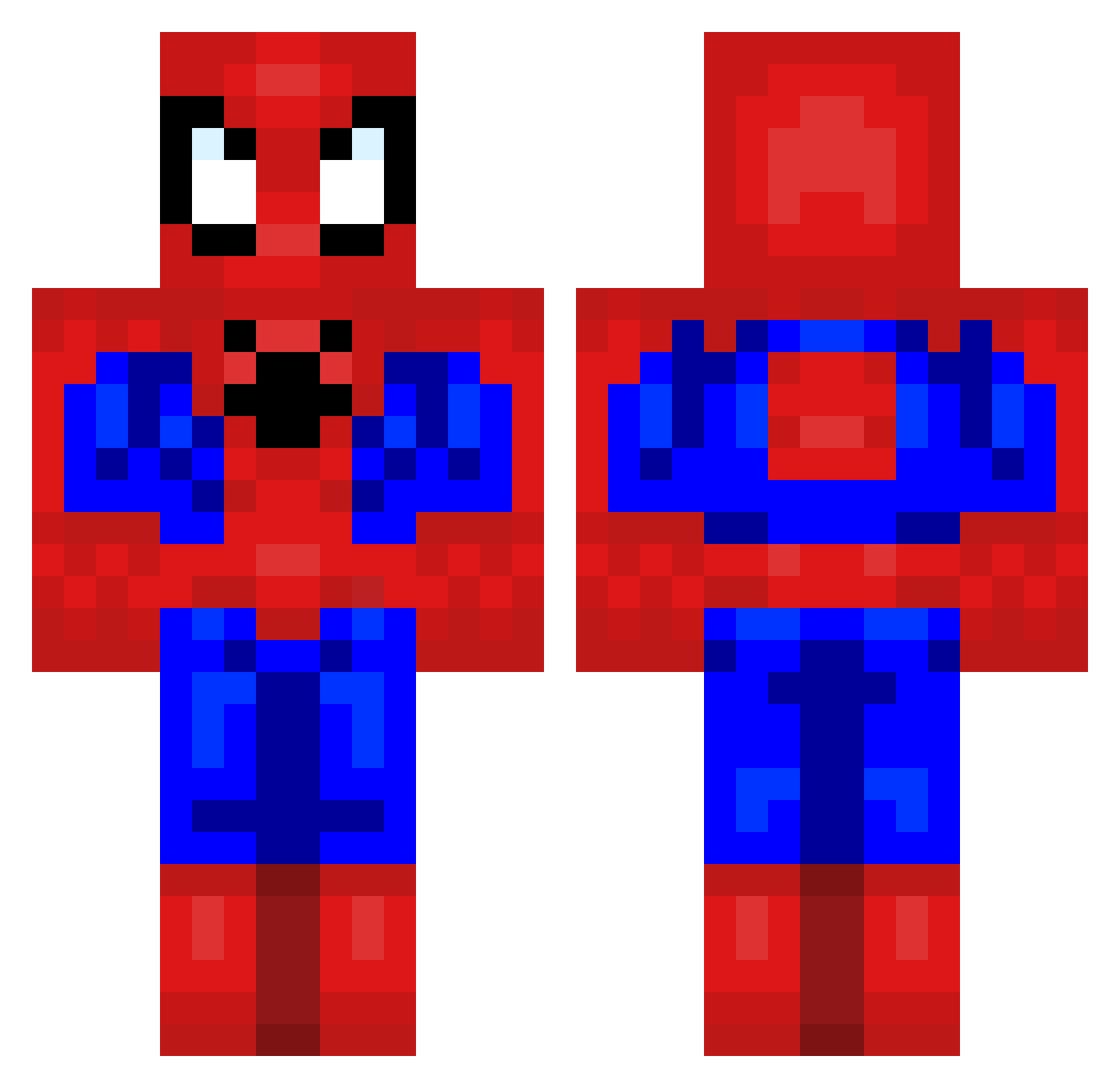 bsalp Minecraft skin, front and back view