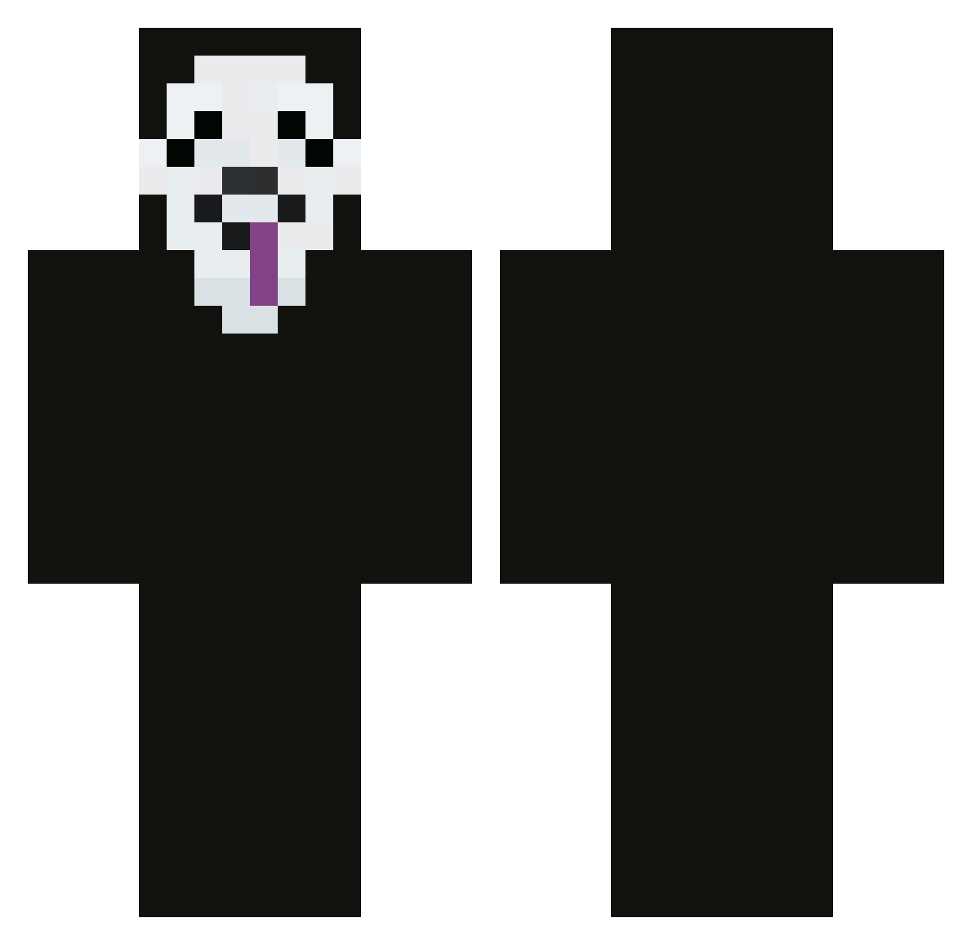 makezt Minecraft skin, front and back view