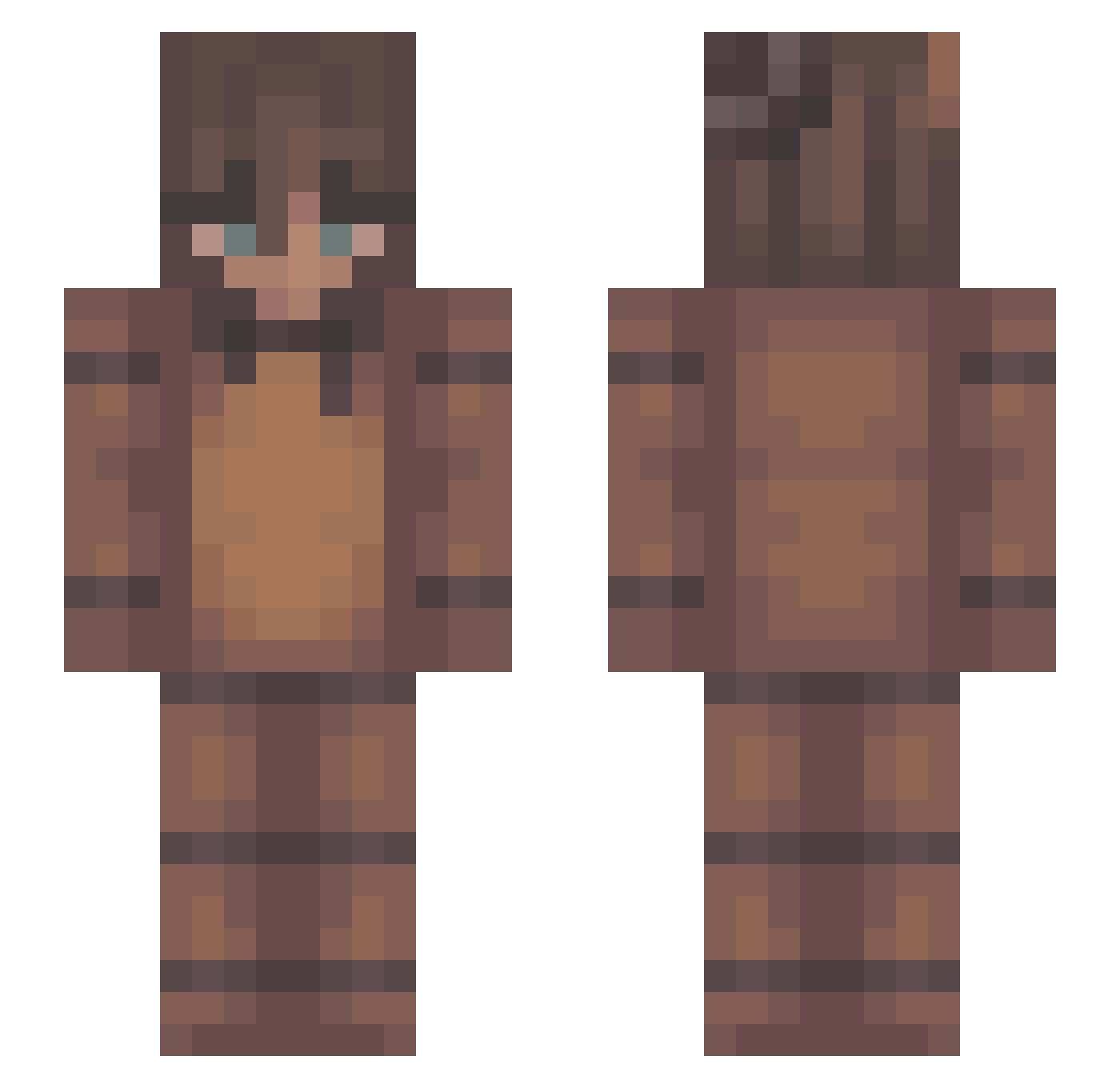 booitzjay Minecraft skin, front and back view