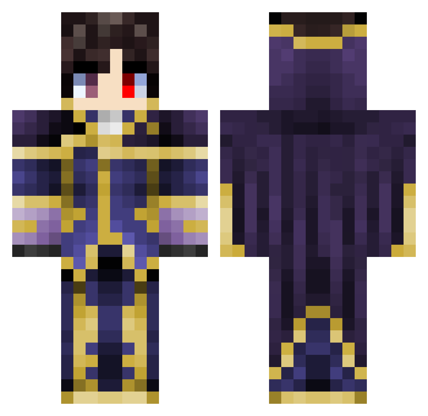 stellenli0103 Minecraft skin, front and back view