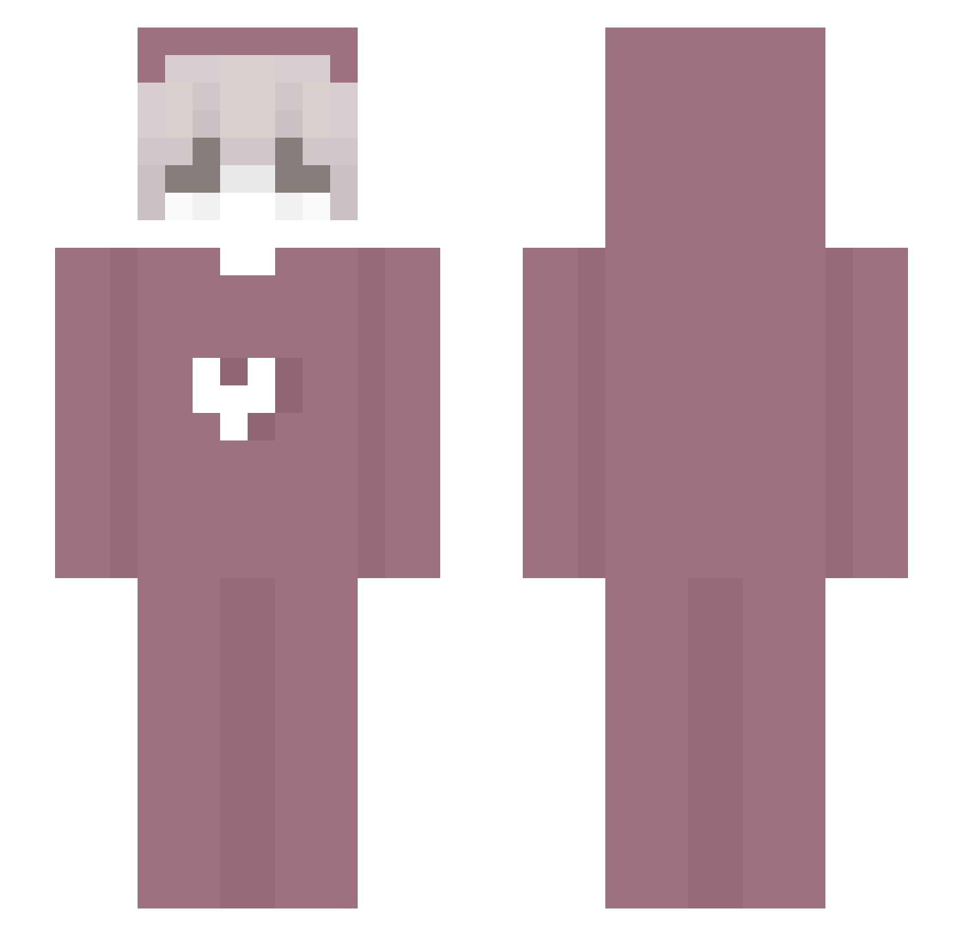 01x223 Minecraft skin, front and back view