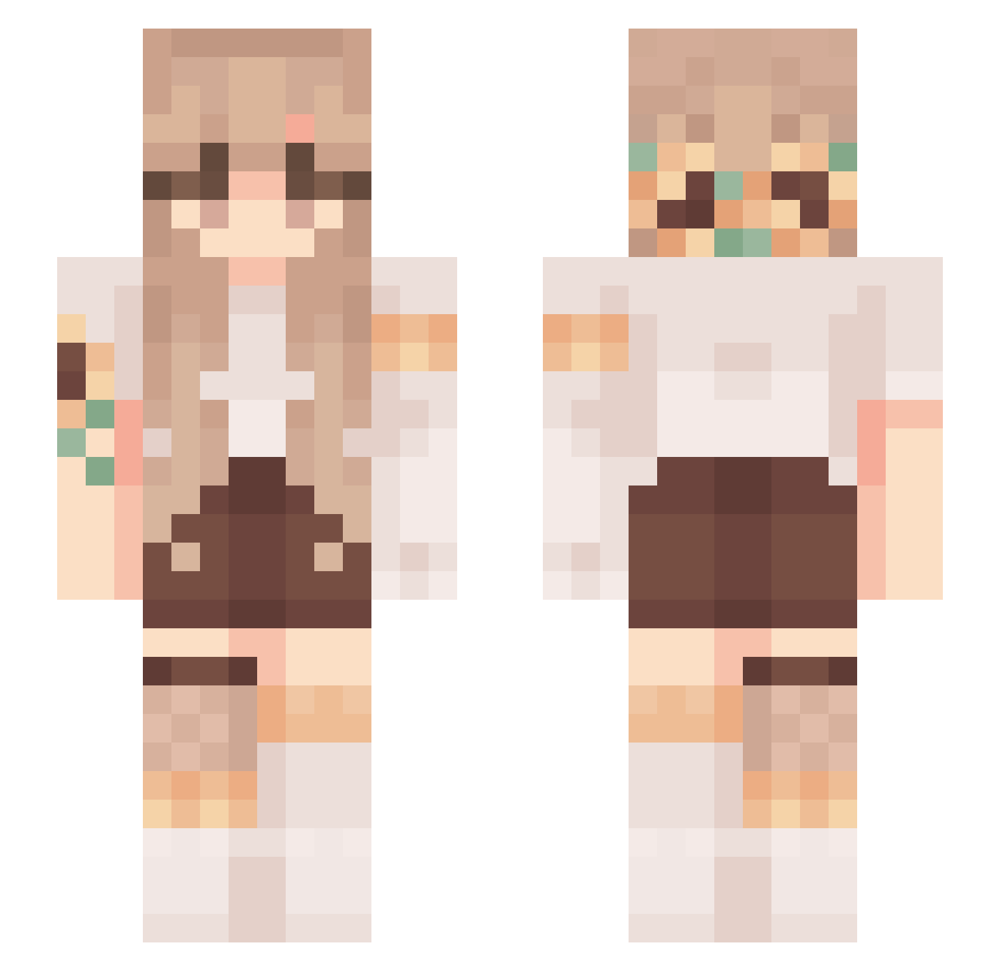 eevee_22 Minecraft skin, front and back view