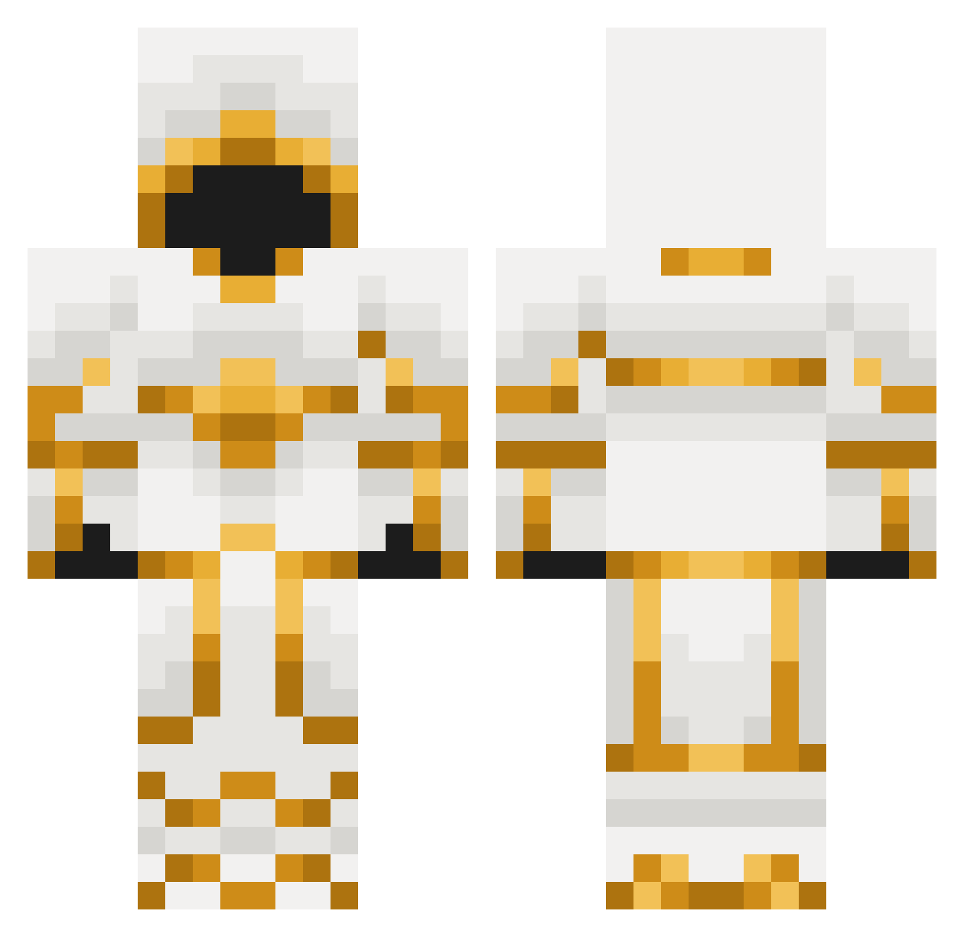 DemonicalScythe Minecraft skin, front and back view