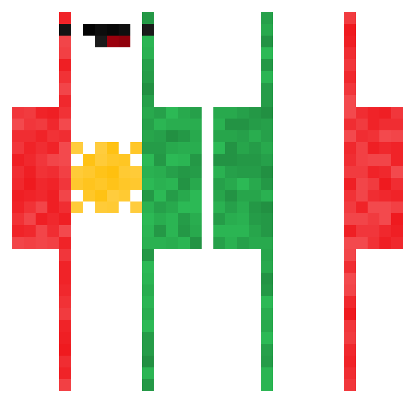 Tipicogod Minecraft skin, front and back view