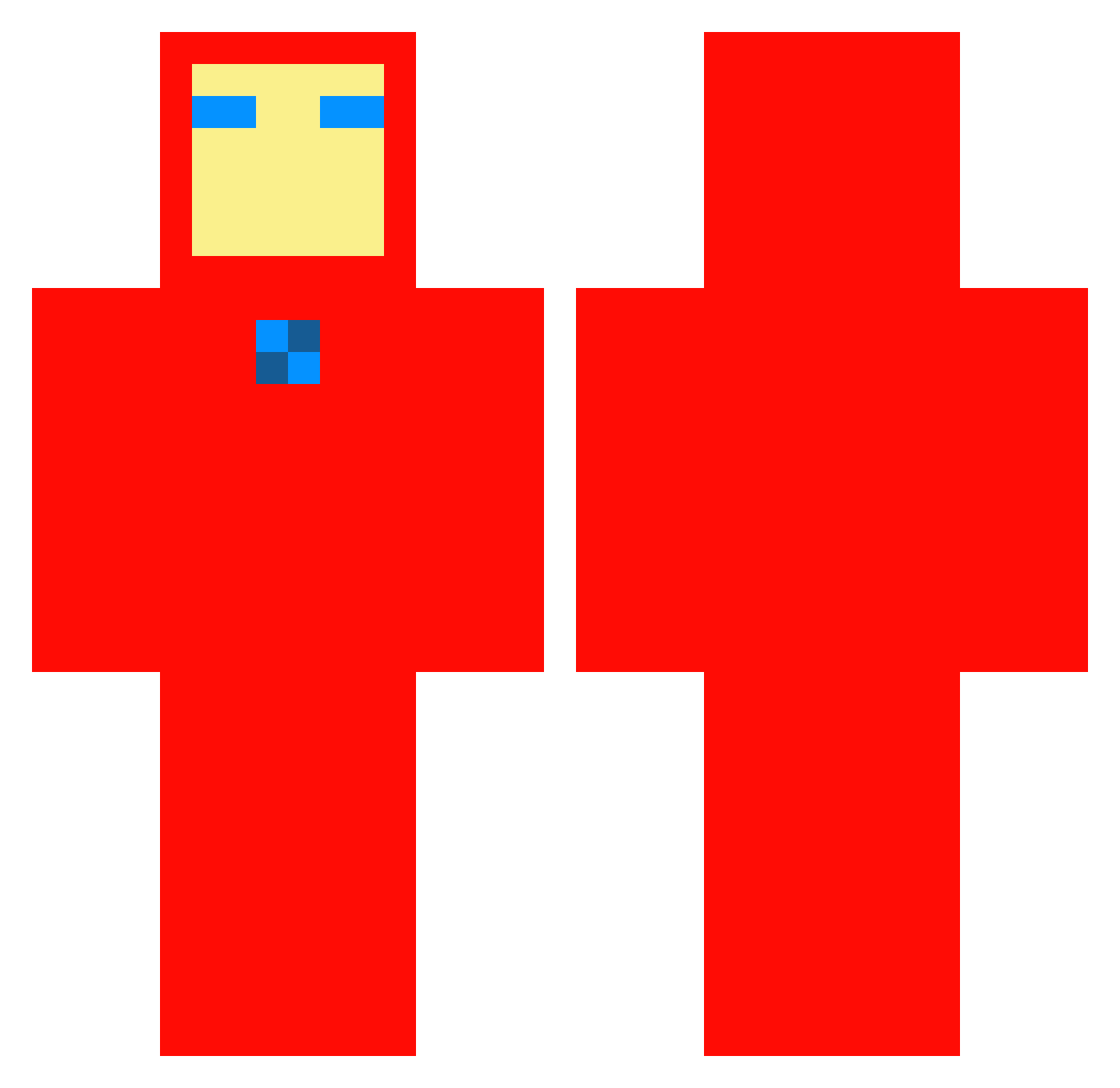 Victoria_Cherri Minecraft skin, front and back view