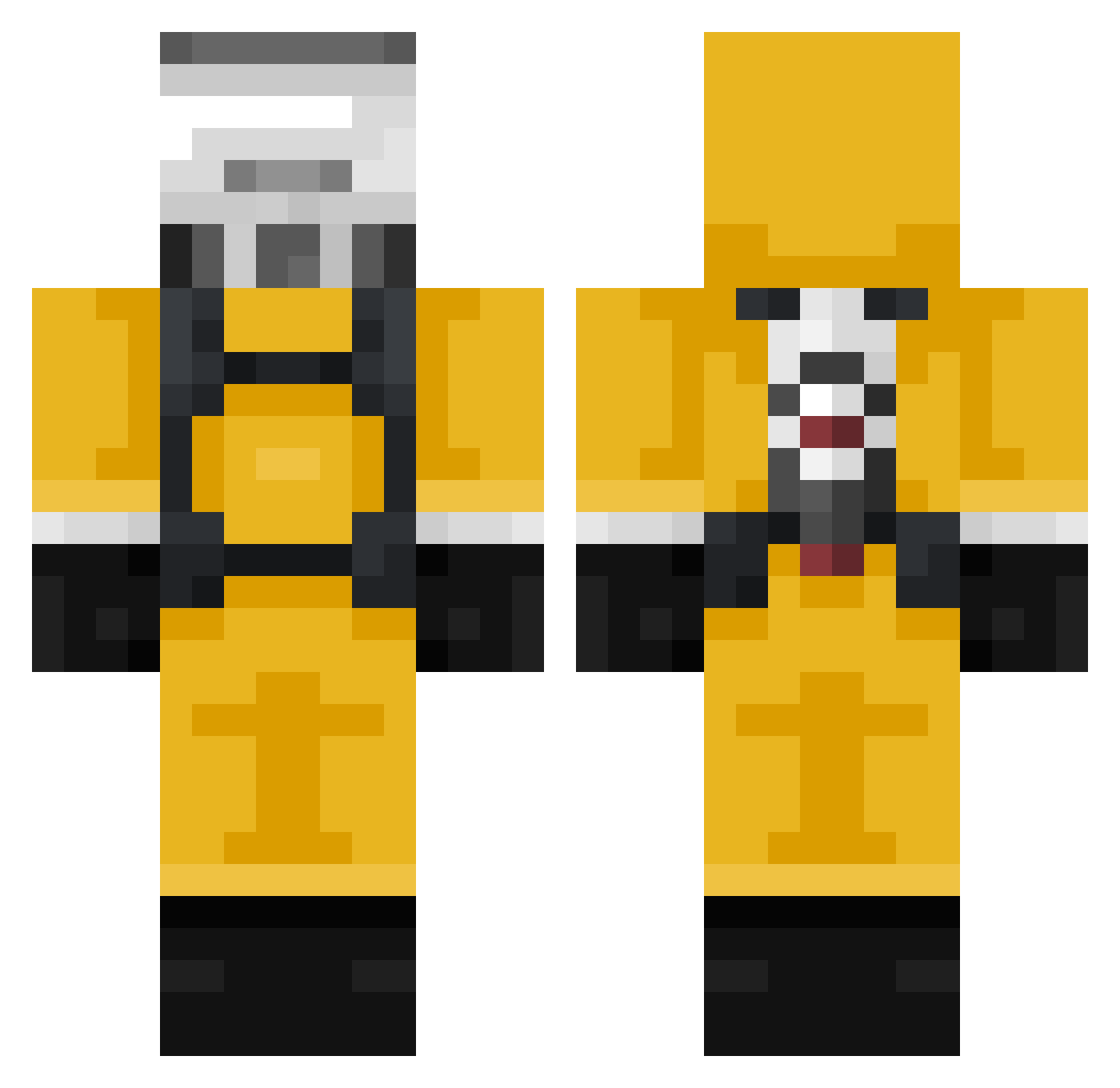 ssmxk Minecraft skin, front and back view