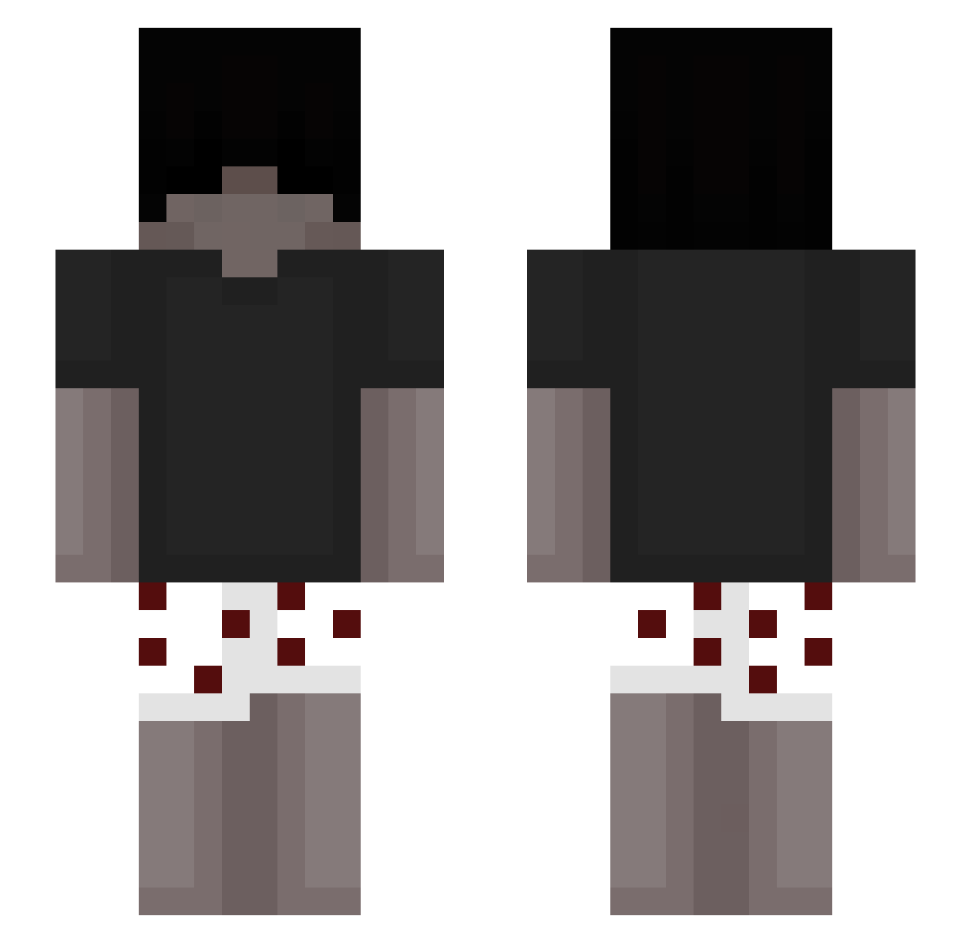 GXBB3R_08 Minecraft skin, front and back view
