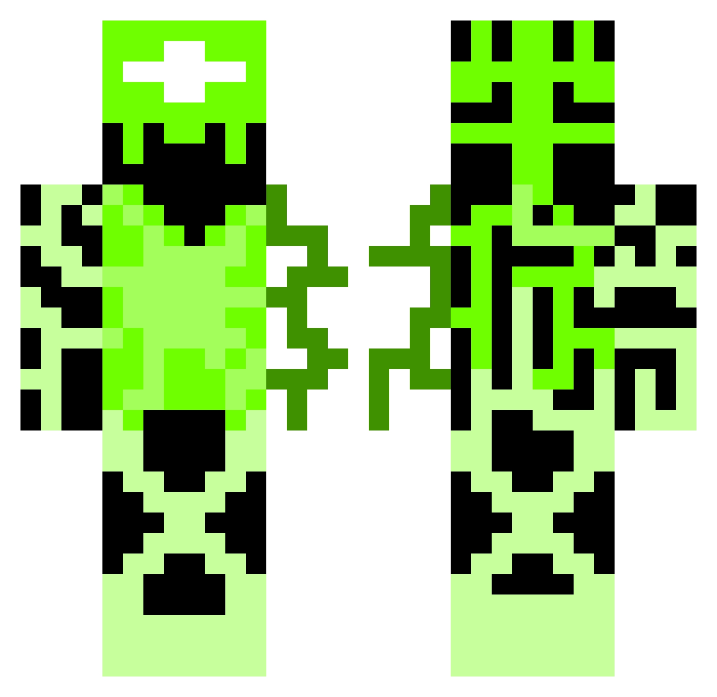 titchysyfer Minecraft skin, front and back view