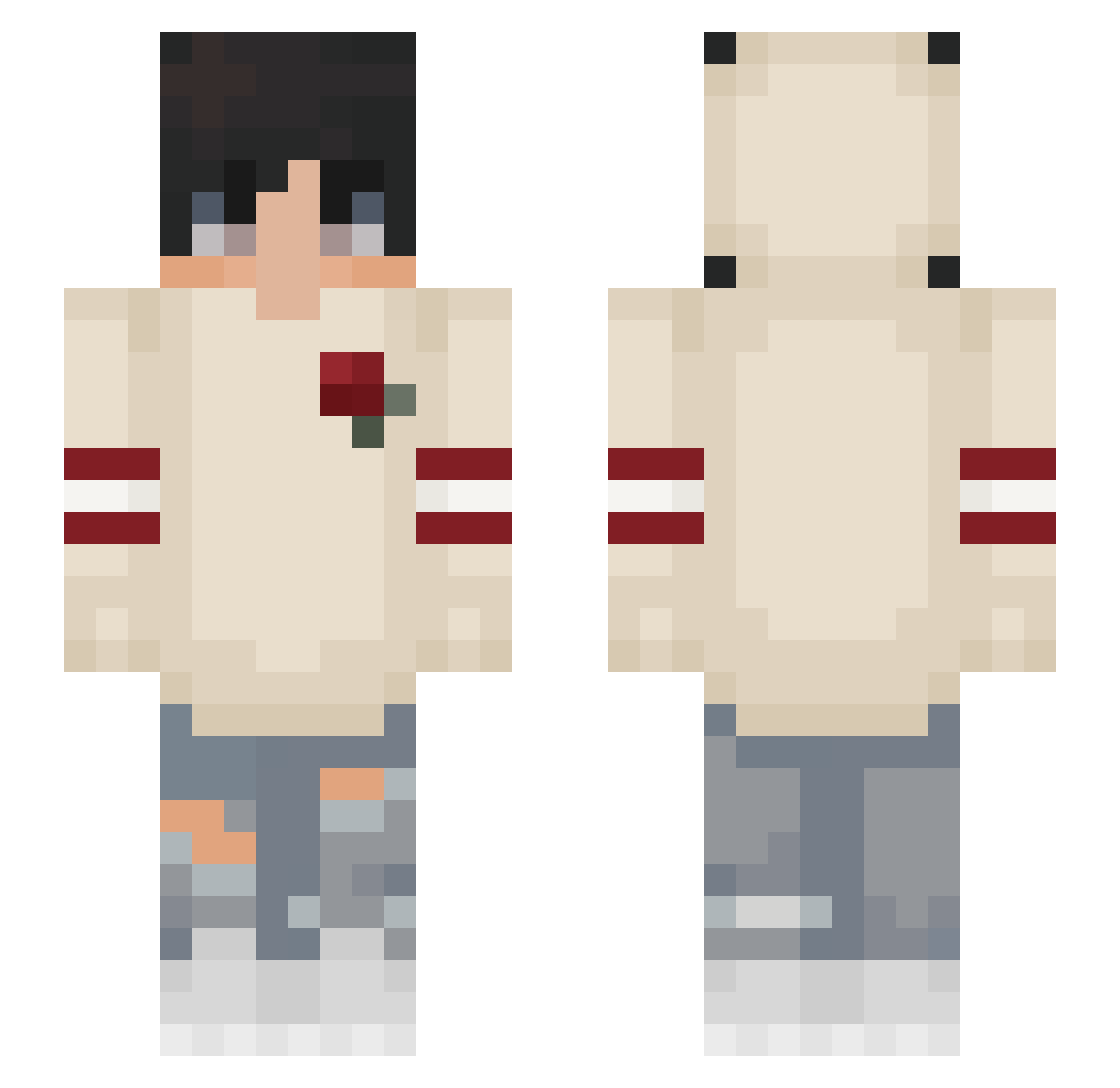 wirtusprobialy Minecraft skin, front and back view