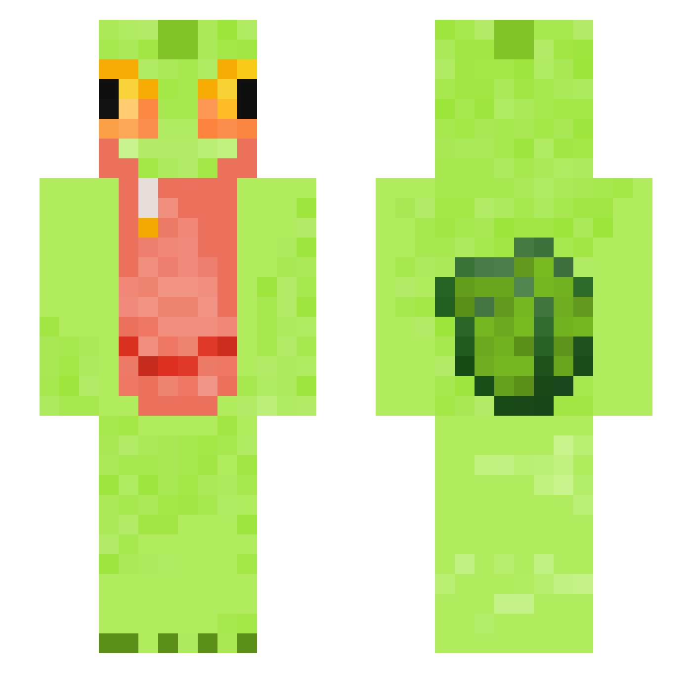 Matiken29 Minecraft skin, front and back view