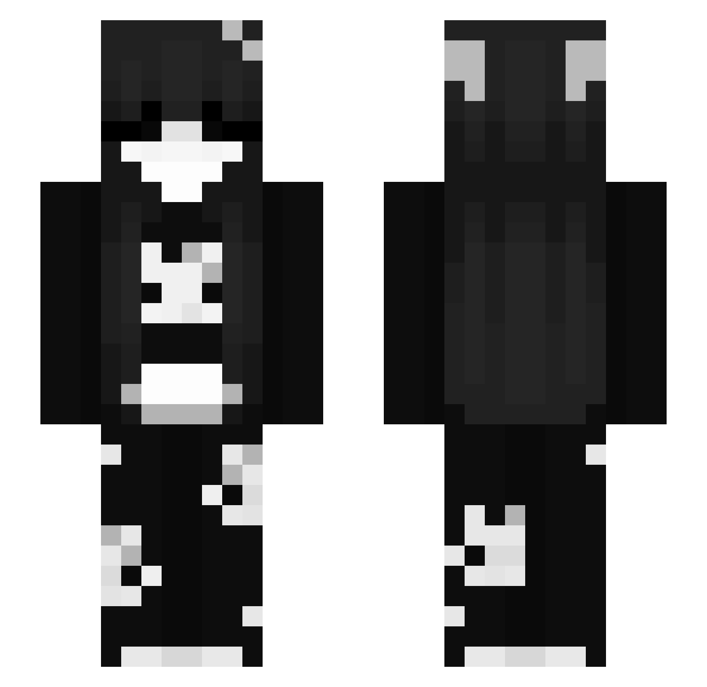 Troxion_ Minecraft skin, front and back view