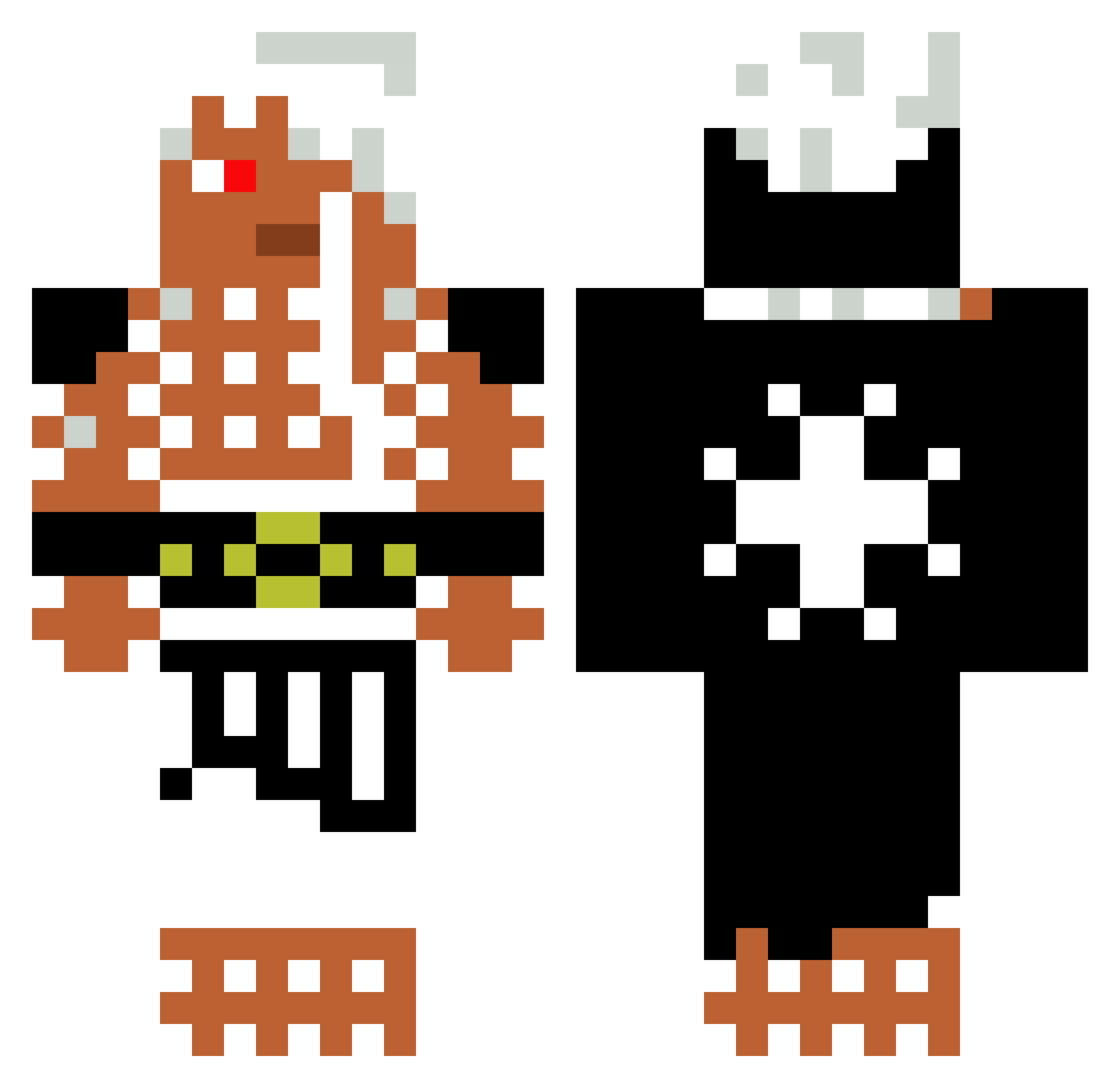 _Davy_D_Jones Minecraft skin, front and back view