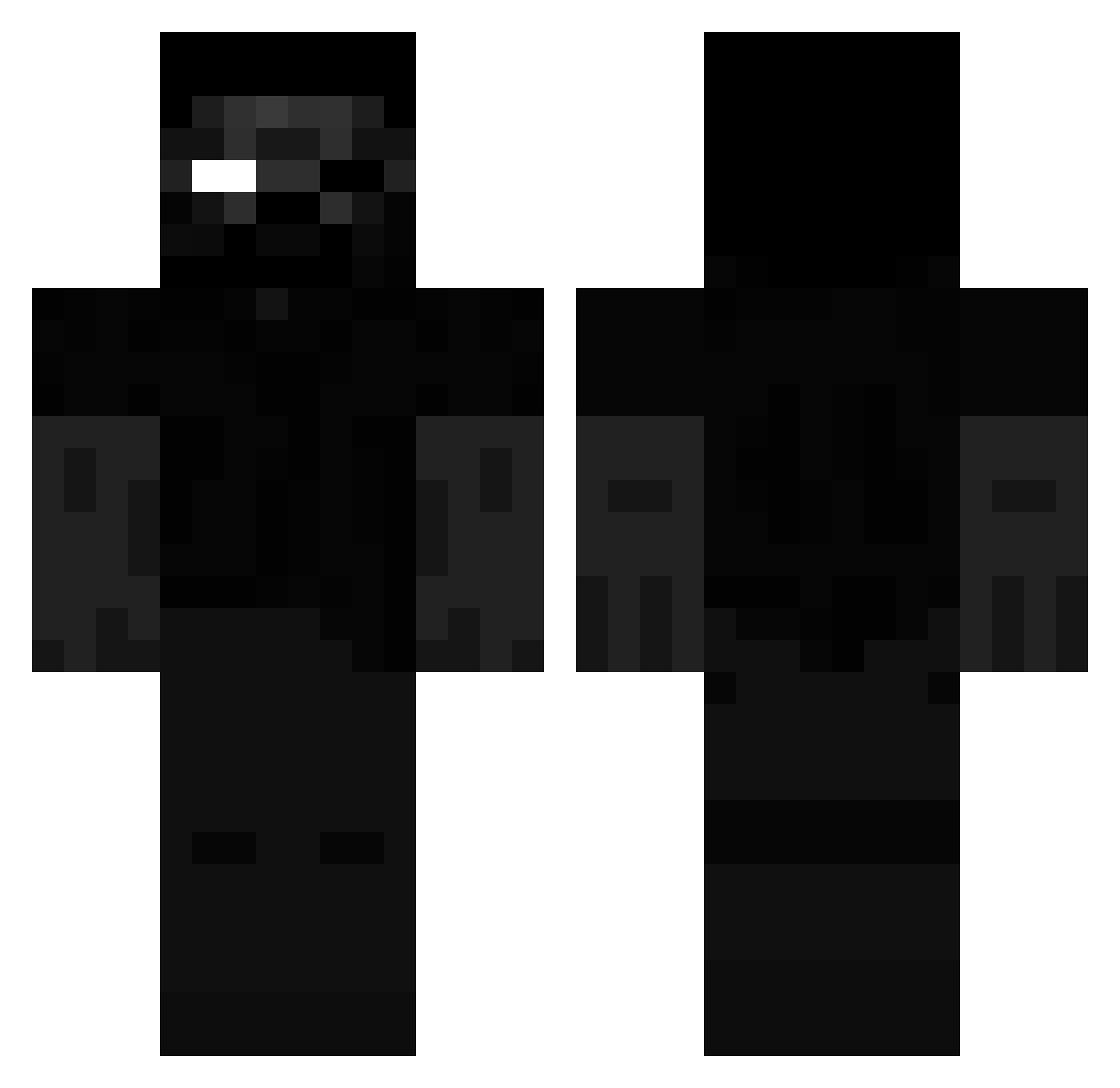 5tny Minecraft skin, front and back view