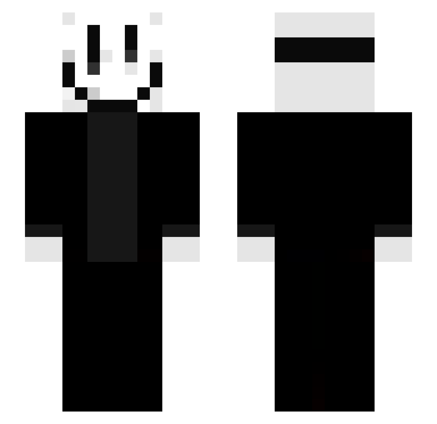 Jonathan12345JB Minecraft skin, front and back view