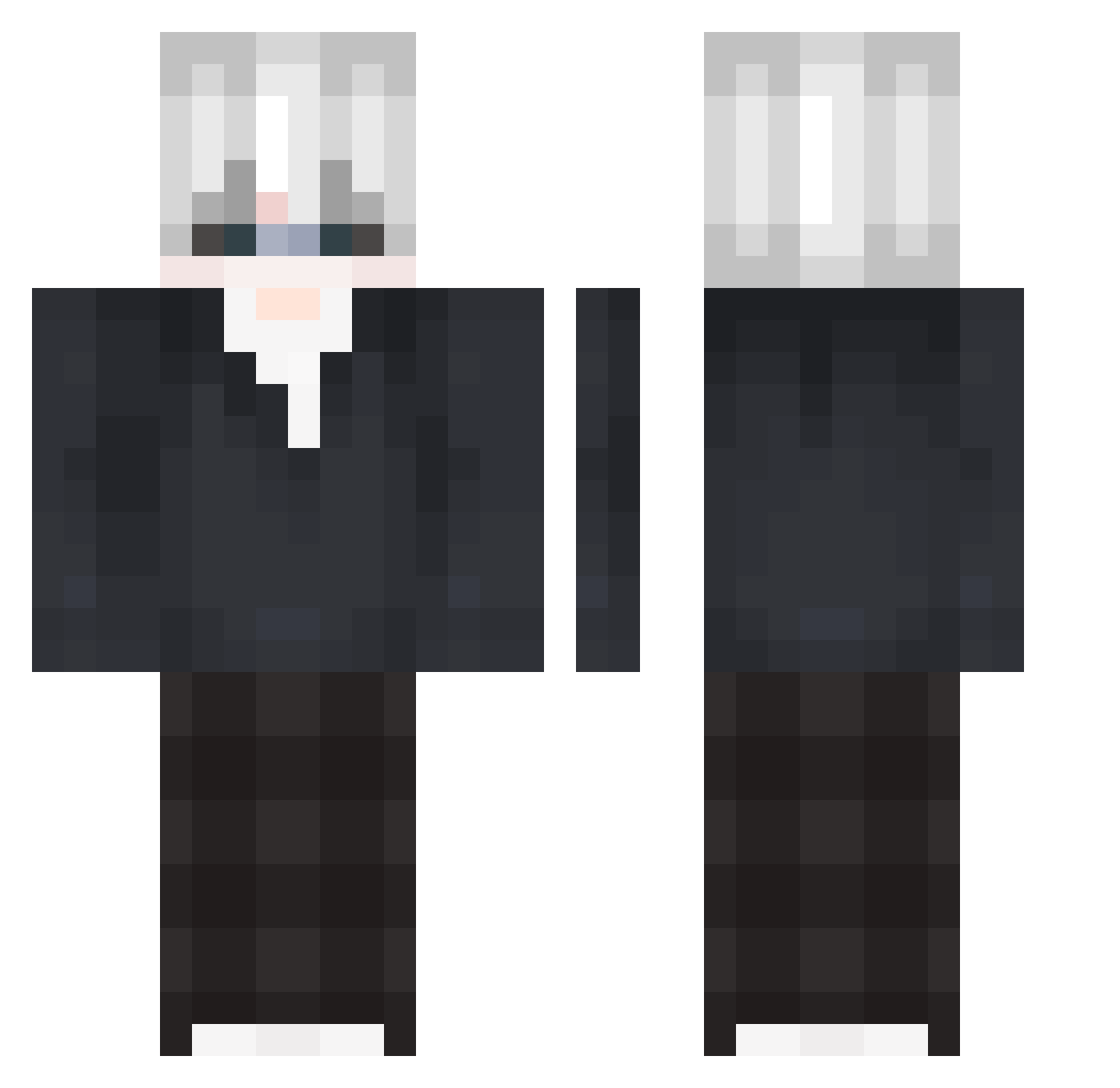 creatixg Minecraft skin, front and back view