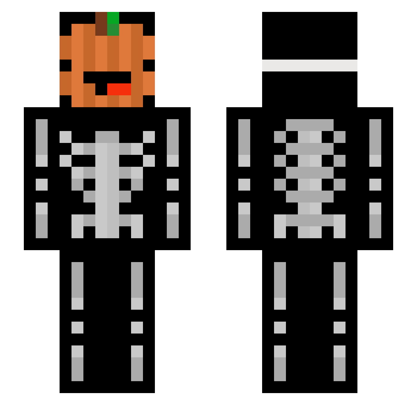 Kozary5 Minecraft skin, front and back view