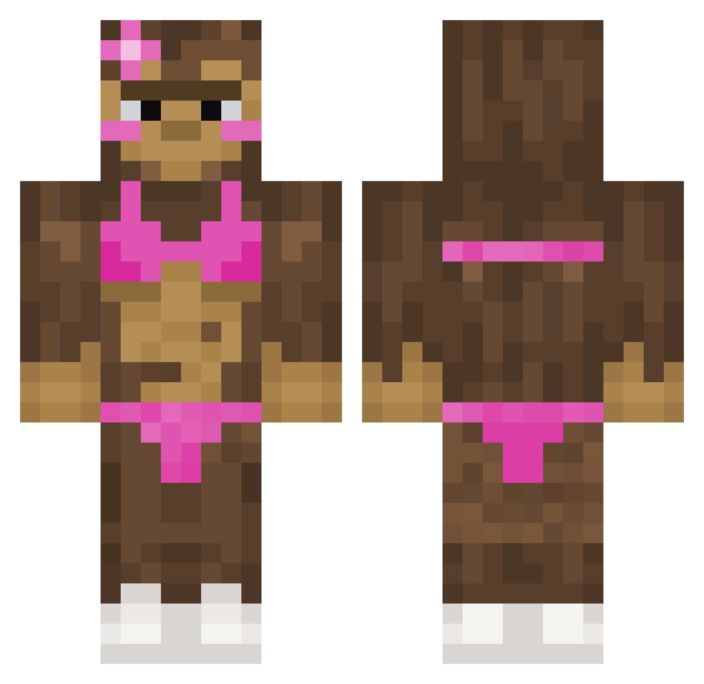roderickc Minecraft skin, front and back view